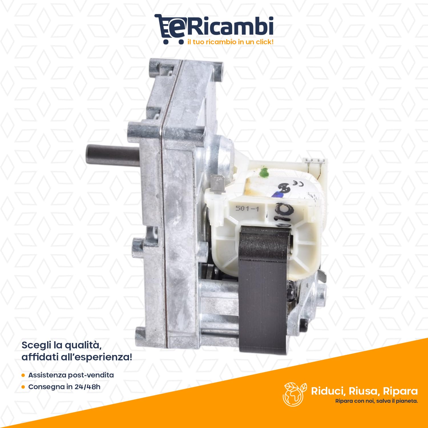 ERICAMBI®, Motoriduttore per Stufe a Pellet Merkle Korff S10999 - velocità 1,3 RPM - Coppia 135 in/LBS - Diametro Albero 9,52 mm - Rotazione Oraria - Alta qualità e Prestazioni