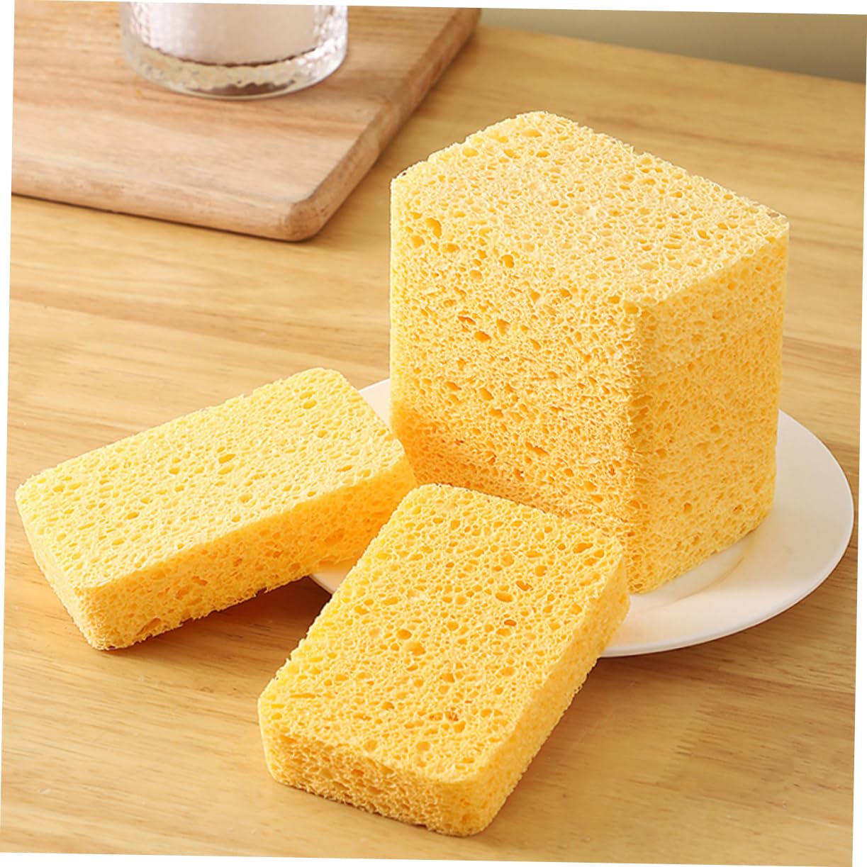 MAGICLULU 18pezzi Spugne Per Pulizia Cucina Riutilizzabili Spugne Antigraffio Per Lavare Piatti Pentole e Utensili Assorbimento Elevato Sicure e Durevoli Per Uso Quotidiano