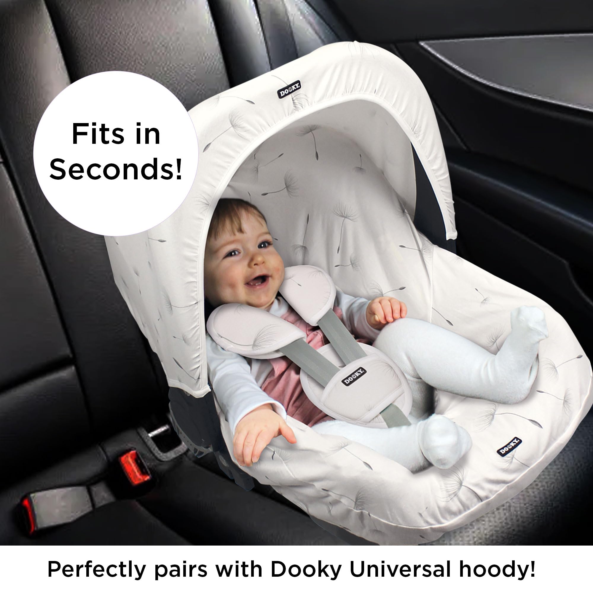The Original Dooky 126803 Copri Seggiolino Auto Gruppo 0+ e Ovetto Universale - Dandelion - 160 g