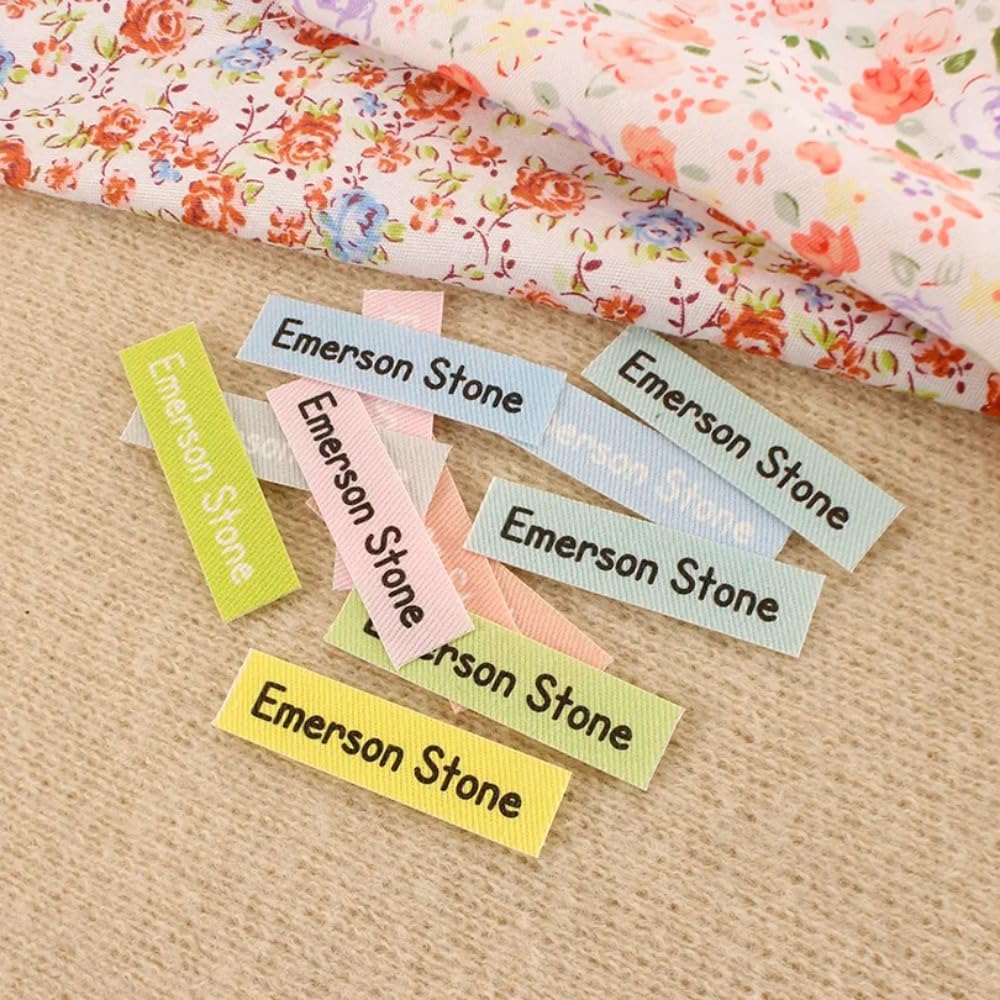 Etiquetas de tela termoadhesivas, etiquetas de ropa personalizadas para planchar, etiquetas de ropa personalizadas, etiquetas de nombre para planchar, etiquetas personalizadas para planchar (96