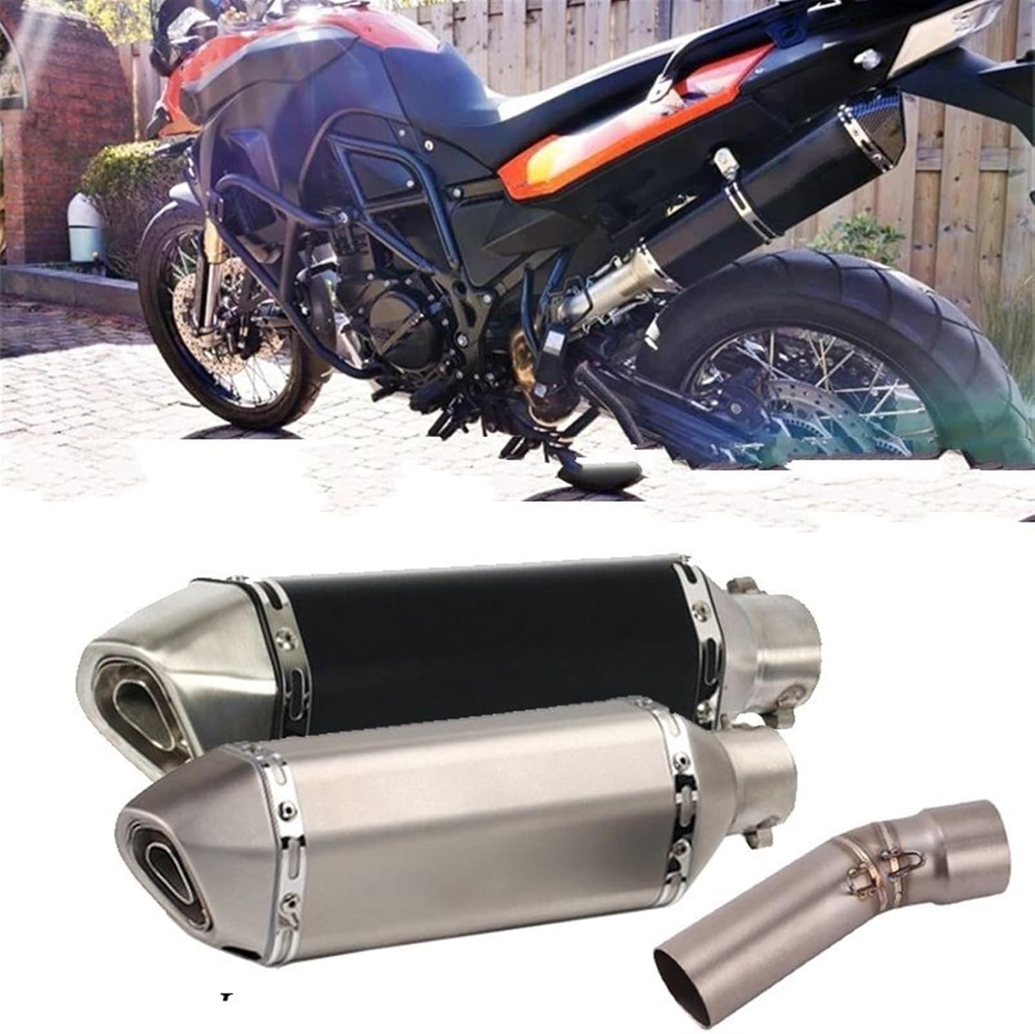 ートバイ排気パ サイレンサー F650Gs F700Gs F800Gs F800R F800Gt 2009-2016 オートバイの排