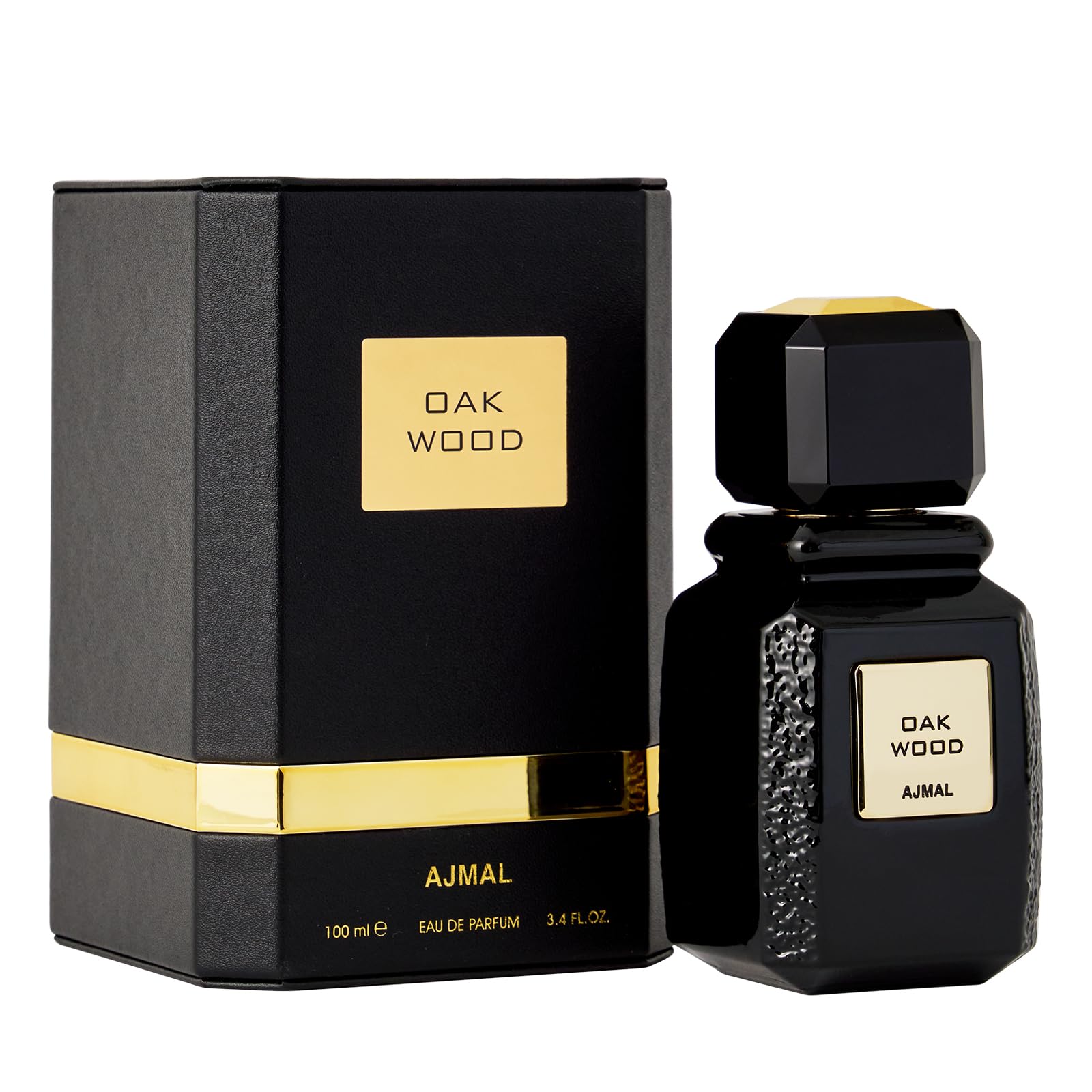 Ajmal Oakwood Eau de Parfum 100 ml | Profumo per uomini e donne | Fragranza legnosa ambrata di lunga durata prodotta a Dubai | Caldo sandalo e note speziate | Profumo di lusso quotidiano