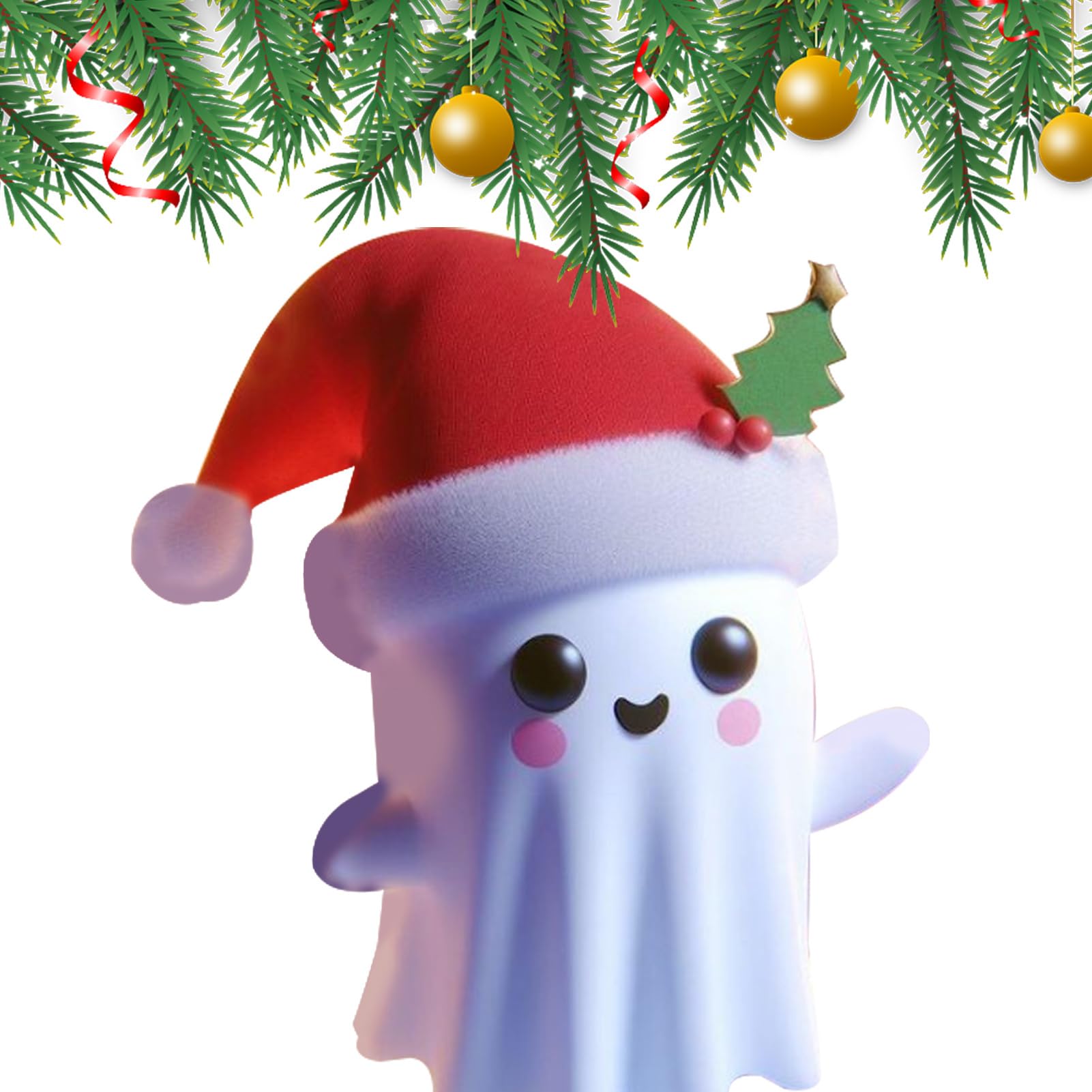 Fantôme de Noël en résine pour décorer votre chambre avec originalité