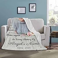 Vista 152 de Custom Memorial Blankets with Photo to Your Loved One's Memory, Memory Lane in Loving Memory Photo Blanket to Remind You of Your Beloved Ones 40x50
