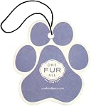 One Fur All Pet House Car Air Freshener, Pack of 4 – Mango Peach - Non-Toxic Auto Air Freshener, Pet Odor Eliminating Air Freshener for Car, Ideal for Small Spaces, Dye Free Dog Car Air Freshener