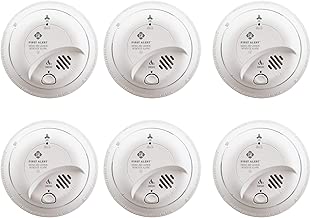 First Alert BRK SC9120B-6 Hardwired Smoke and Carbon Monoxide (CO) Detector with Battery Backup, 6 Pack - coolthings.us