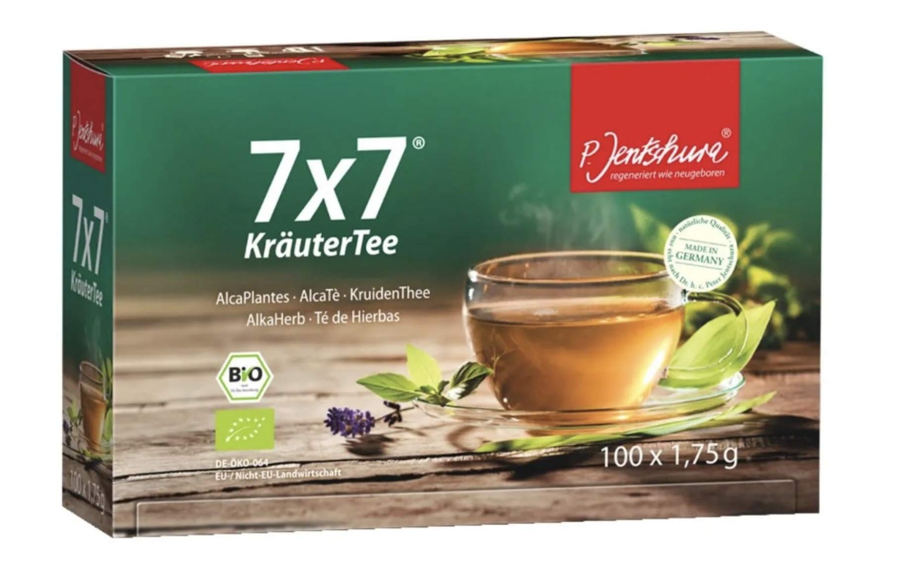 P. Jentschura 7 x 7 Kräutertee, bio, 3 x 100 x 1,75 g (Dreierpack)