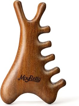 MoyRetty Wooden Gua Sha Tool, Sandalwood Face & Body Massager