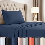 Beddora Queen Size 4 Piece Bed Sheet Set - Comfy Breathable & Cooling Sheets - Hotel Luxury Bed Sheets for Women & Men - Deep Pockets, Easy-Fit, Extra Soft & Wrinkle Free Sheets - Oeko-Tex White