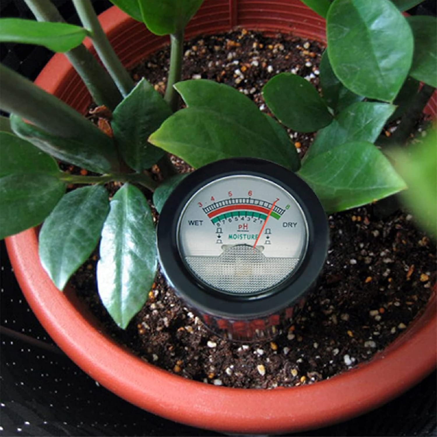 Testeur de sol professionnel, testeur de pH et d'humidité du sol, avec sonde à électrode métallique de 295 mm, haute précision, affichage numérique à cadran clair, favorise la santé des plantes, pour