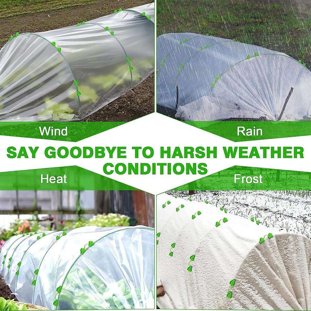 Polytunnel para cama elevada, 40 arcos de túnel de plantas, neumáticos de túnel de jardín, arcos de túnel de polietileno envueltos con plástico, arcos de túnel de invernadero, neumáticos de