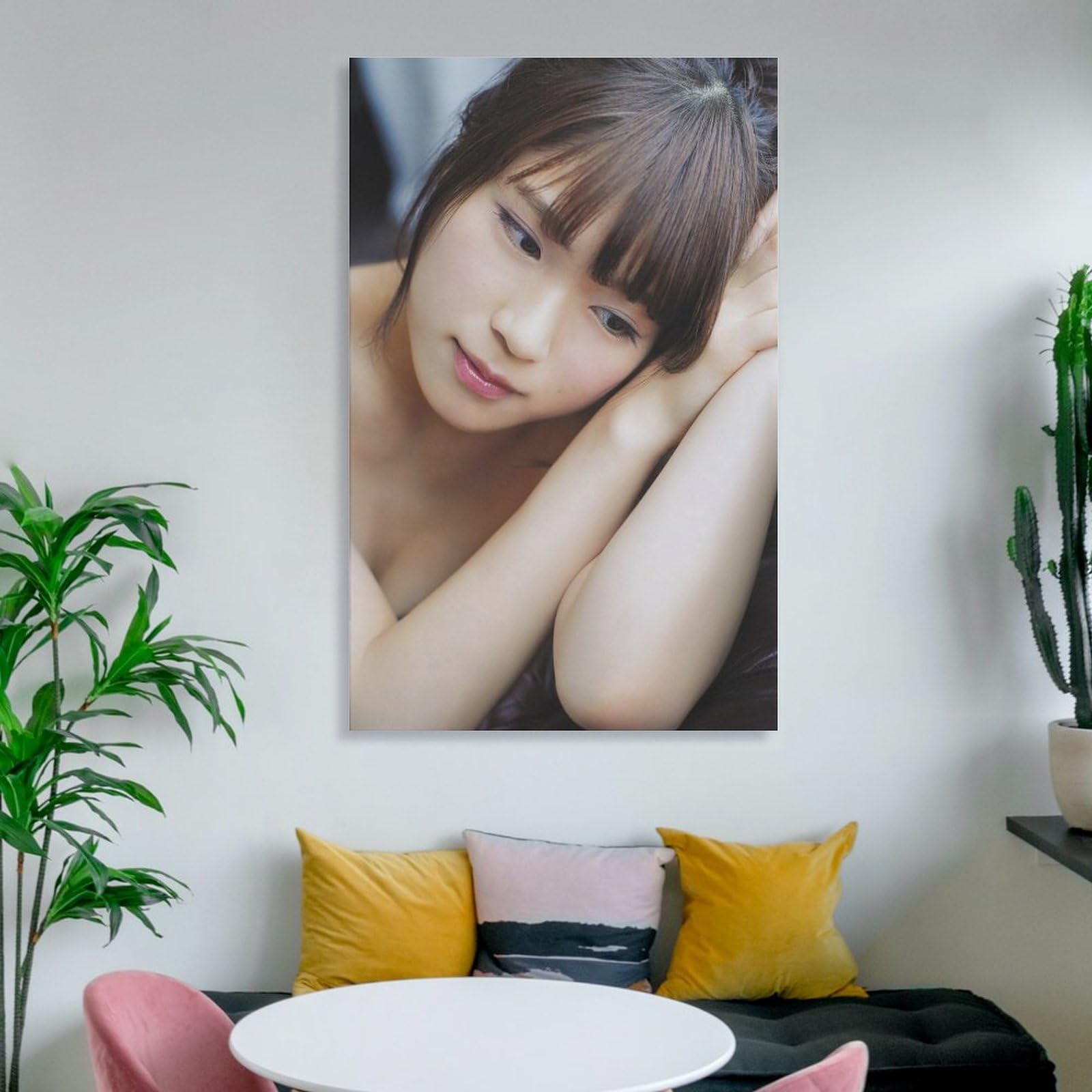 Amazon.co.jp: 清純かわいいNMB48渋谷凪咲水着写真 壁飾り キャンバス