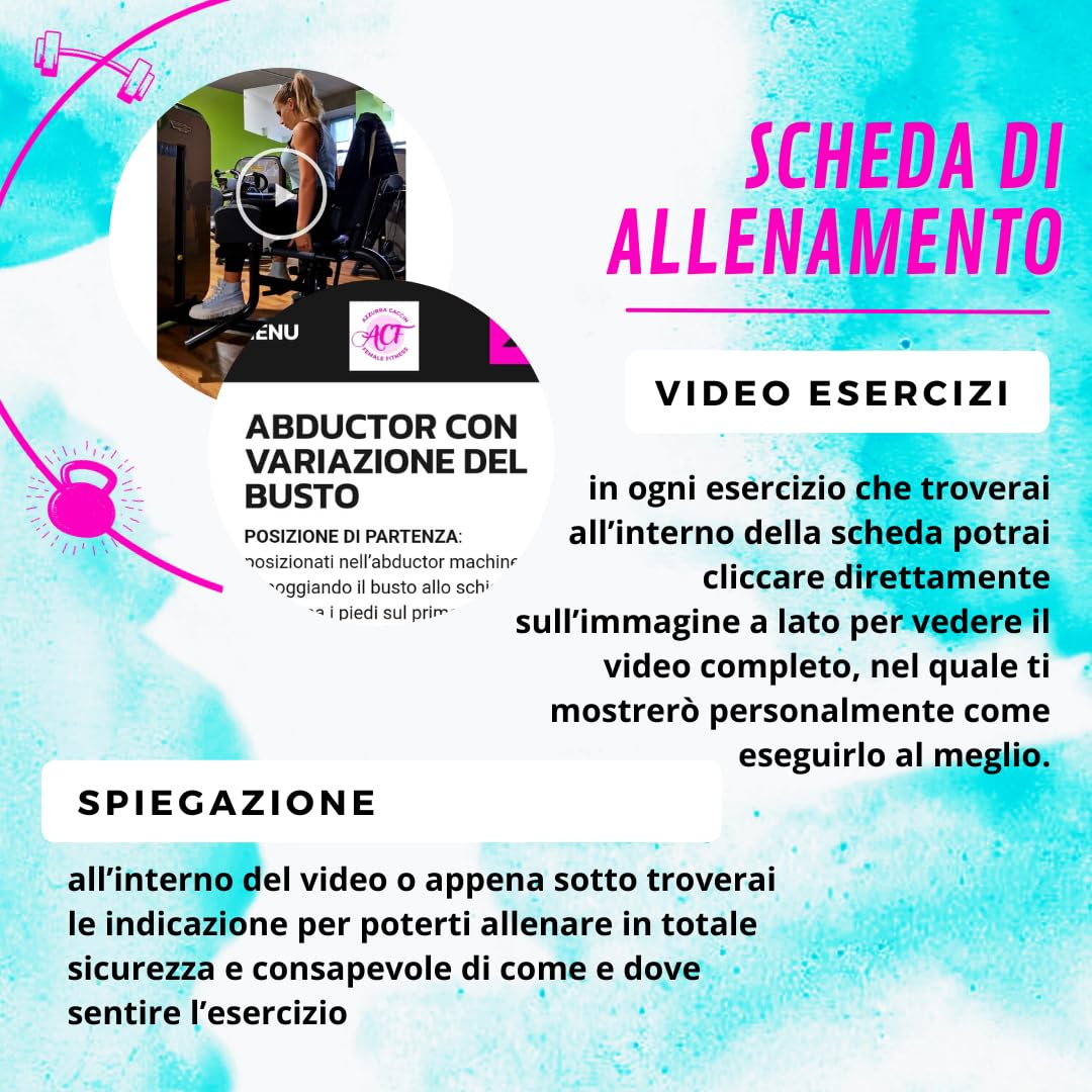 GAME START GYM Scheda di Allenamento per donne completa di set di bande elastiche | Total Body e Microcircolo