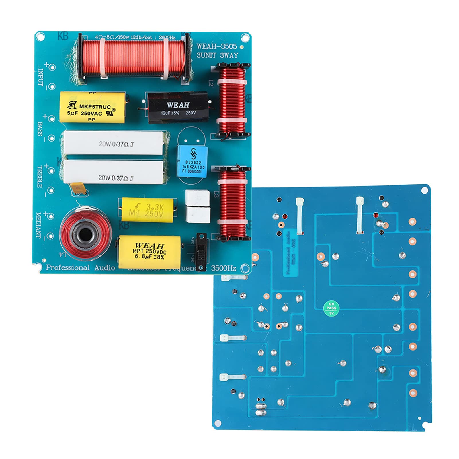 Diviseur de fréquence audio 3 voies crossover 300 W pour haut-parleurs KTV DIY