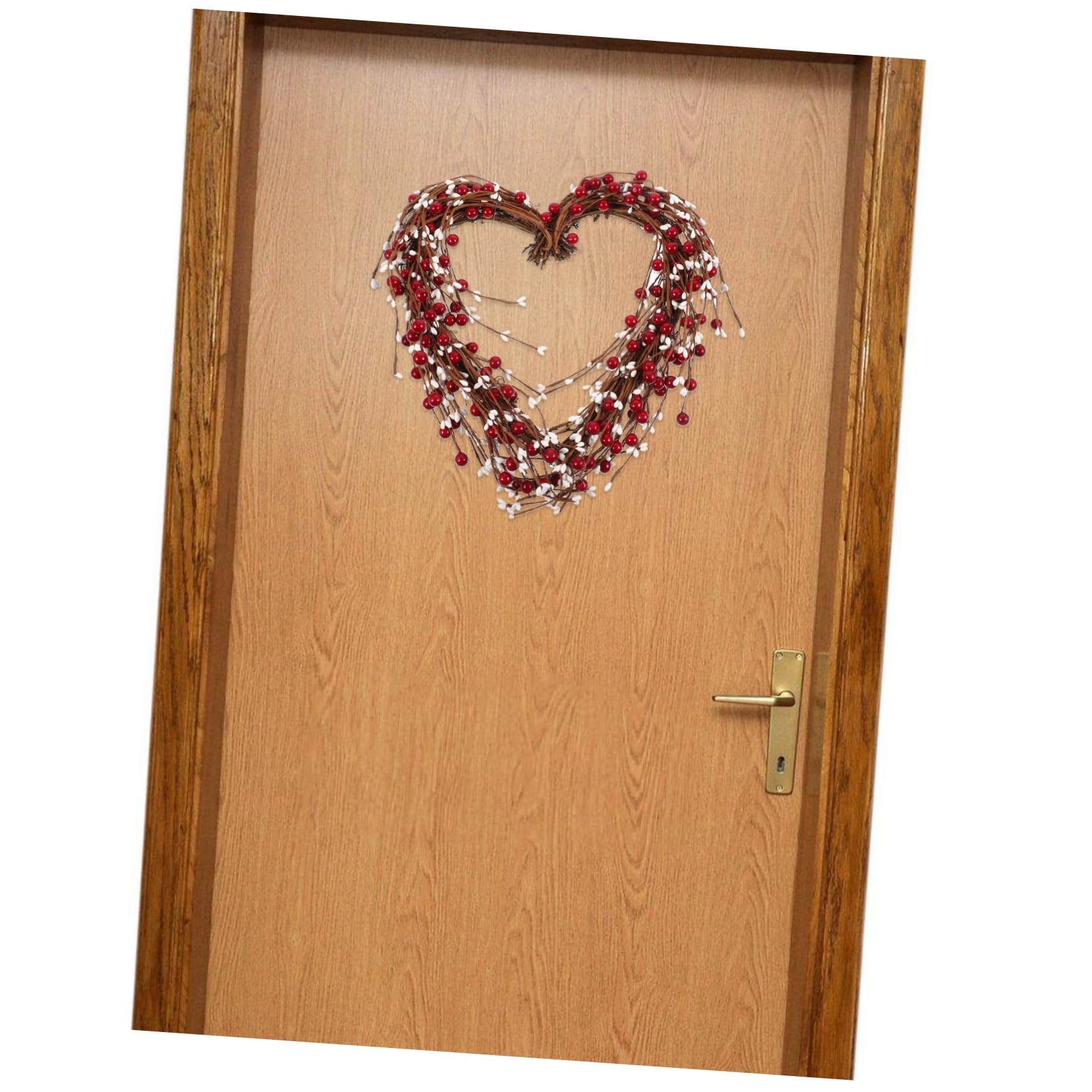 Guirnalda Colgante De Artificial Forma De Corazón para Decoración De Puerta San Valentín Adorno Festivo De Diseño Rústico y Chic para Celebraciones y Decoraciones del Hogar