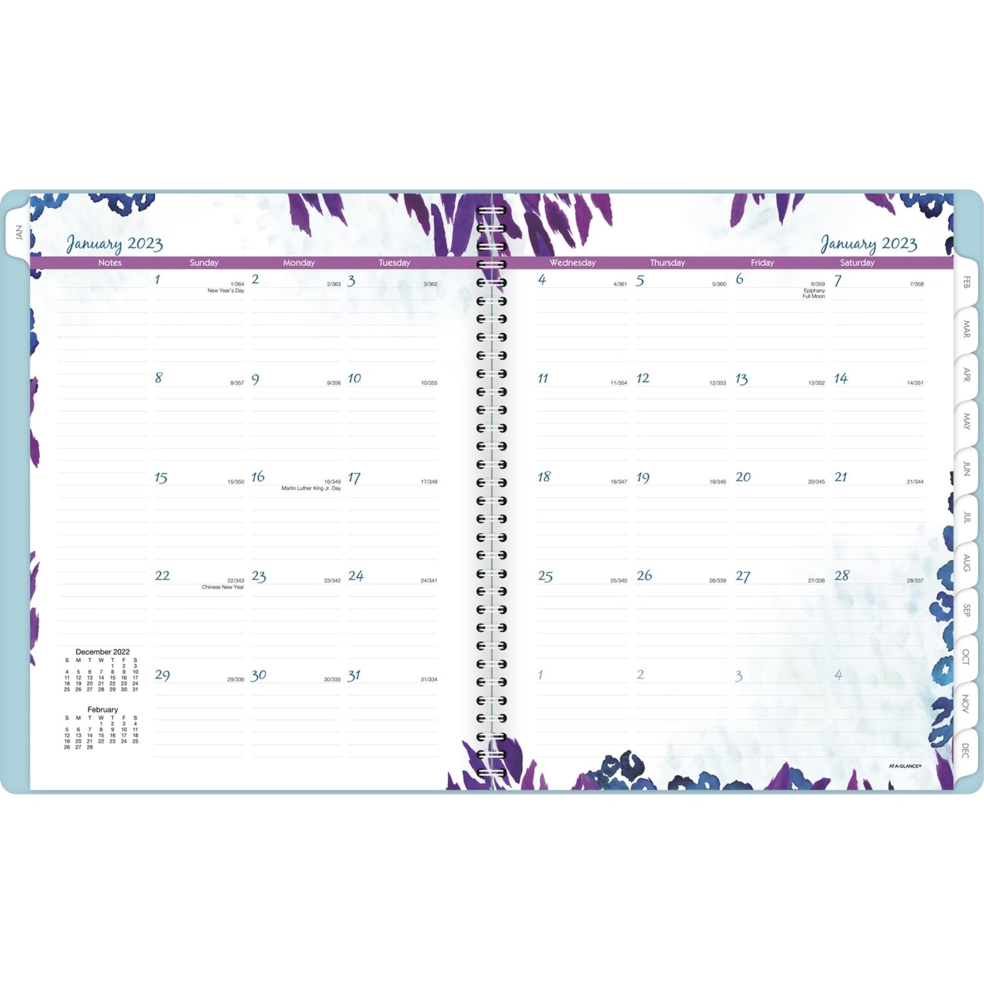 At-A-Glance 2023 Signature Large Weekly/Monthly Planner, 8.5 X 11 Inches, Brown (January - December) - View #2