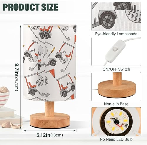 Miniatura 3 de Lámparas de escritorio mini lámparas decoración club de golf coche deporte bandera bola lámpara de mesa para estudio baño lampara de Noche para