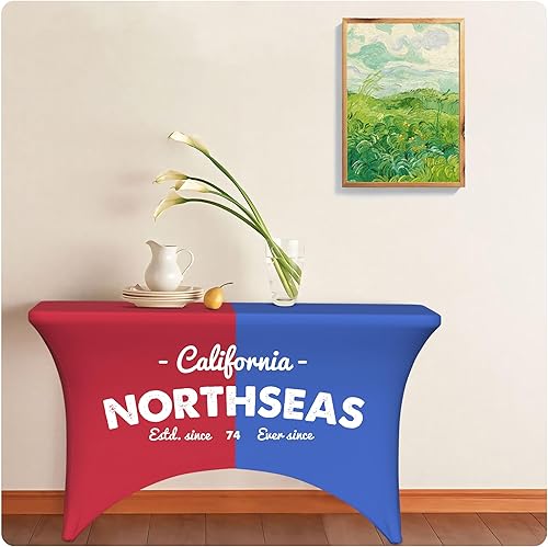 Miniatura 7 de Mantel personalizado con texto del logotipo de la empresa, mantel de elastano elástico personalizado para eventos de ferias comerciales, mantel