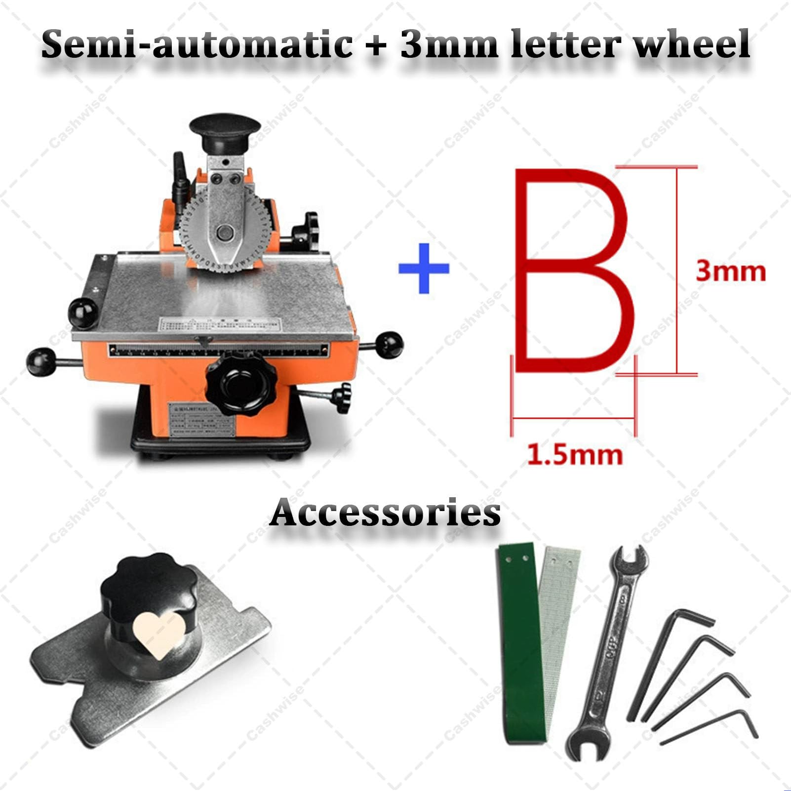 Macchina per la stampa di targhette metalliche, macchina semiautomatica per la stampa a rilievo di metalli, stampante per targhette identificative industriali, etichette per beni e targhette 3mm