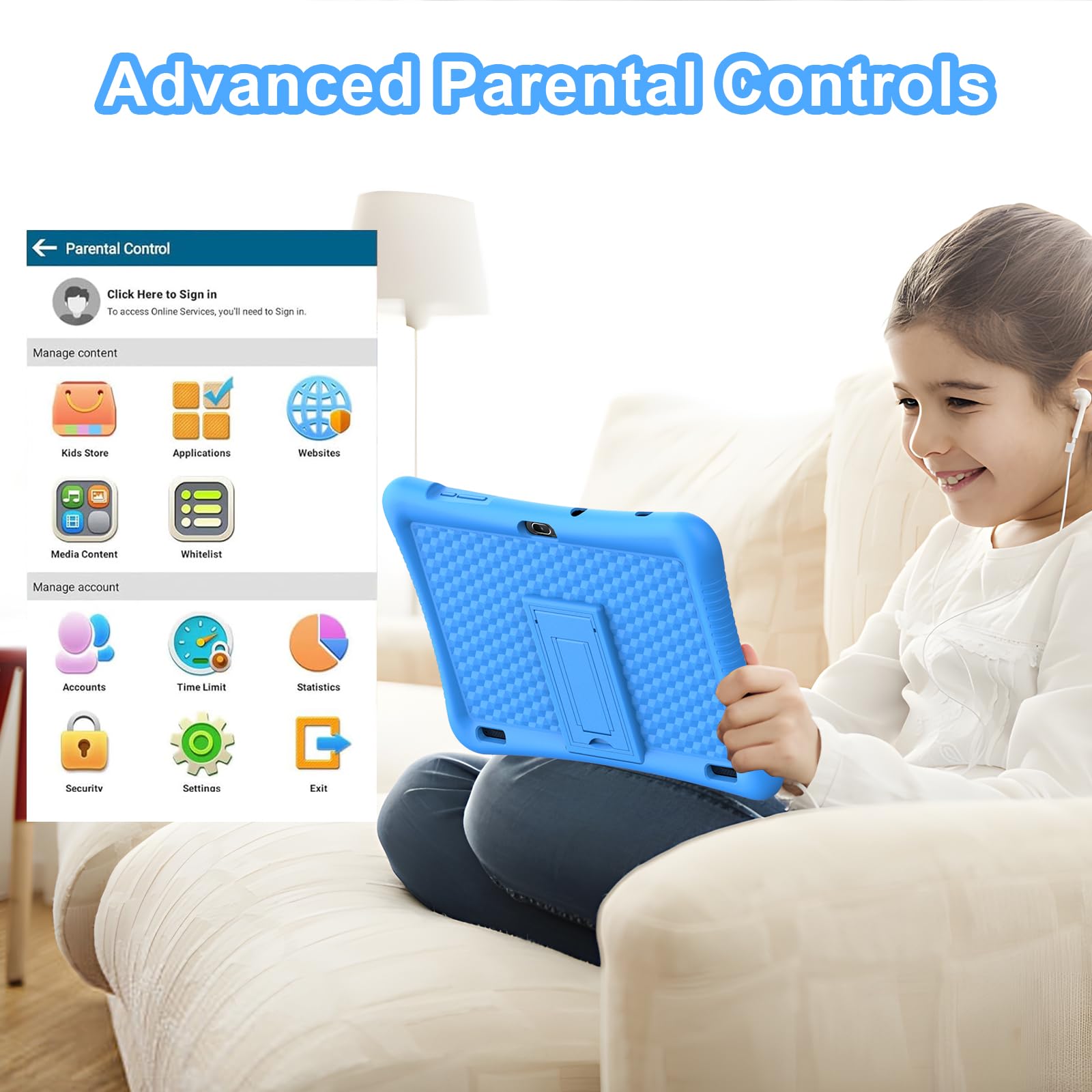 Amazon.com : Fivahiva Kids Tablet, 10.1 inch Android 13