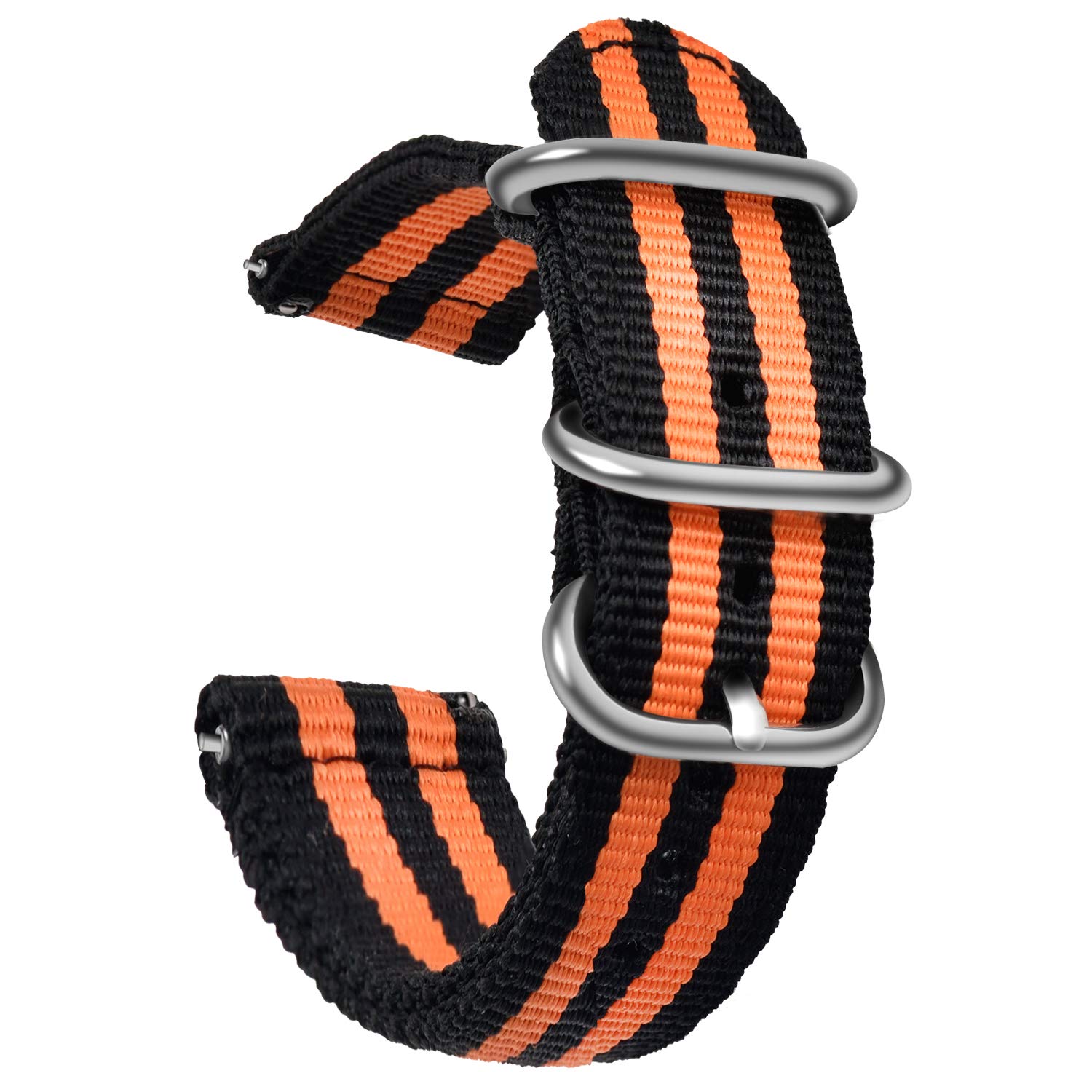 OLLREAR Unisex Nylon Watch Strap 9 Colors 3 Sizes