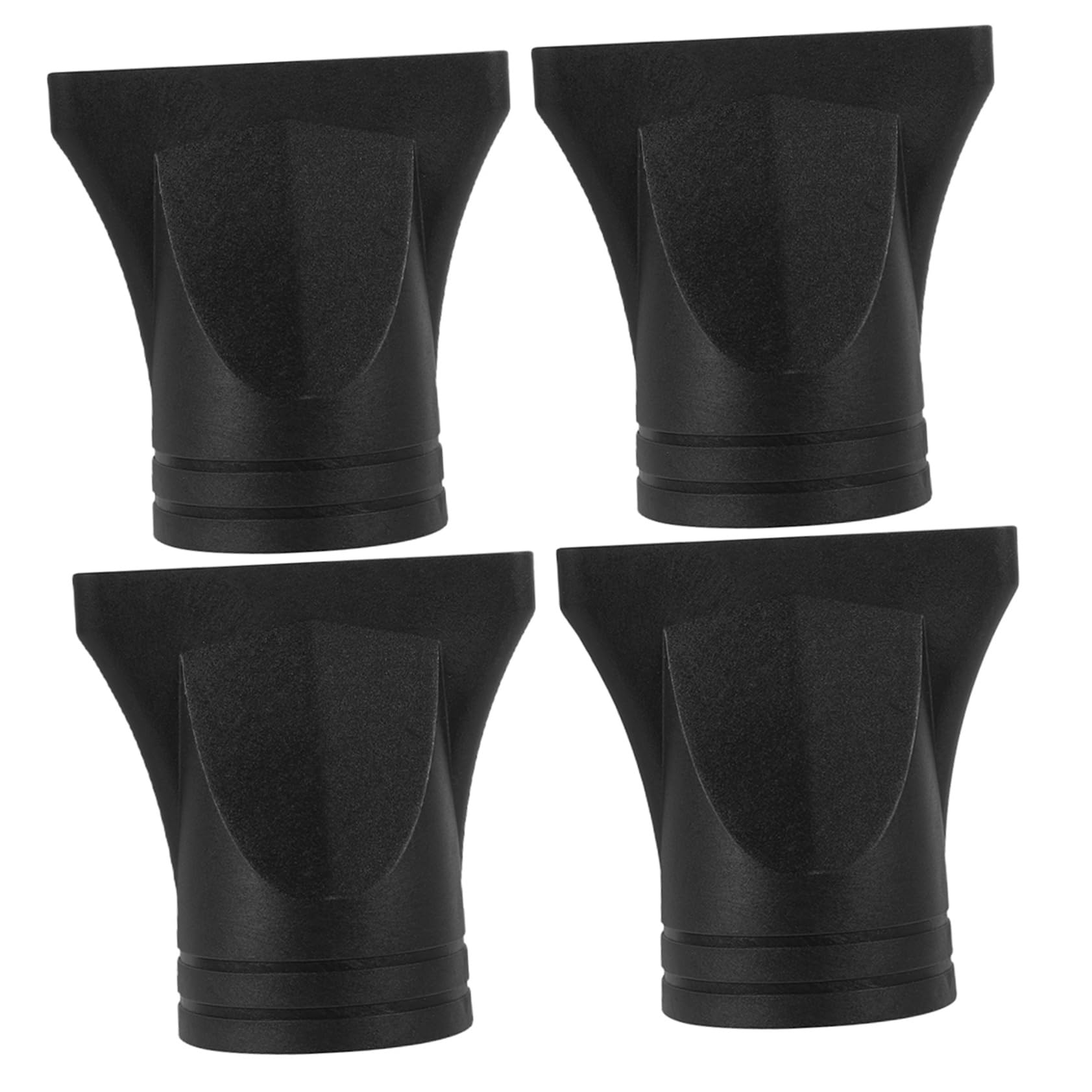 Boquillas Para Secador De Pelo 4 Piezas Compatible 4-4.8 Cm Boquilla Estrecha De Plástico Negro Accesorio Para Peinado Diario
