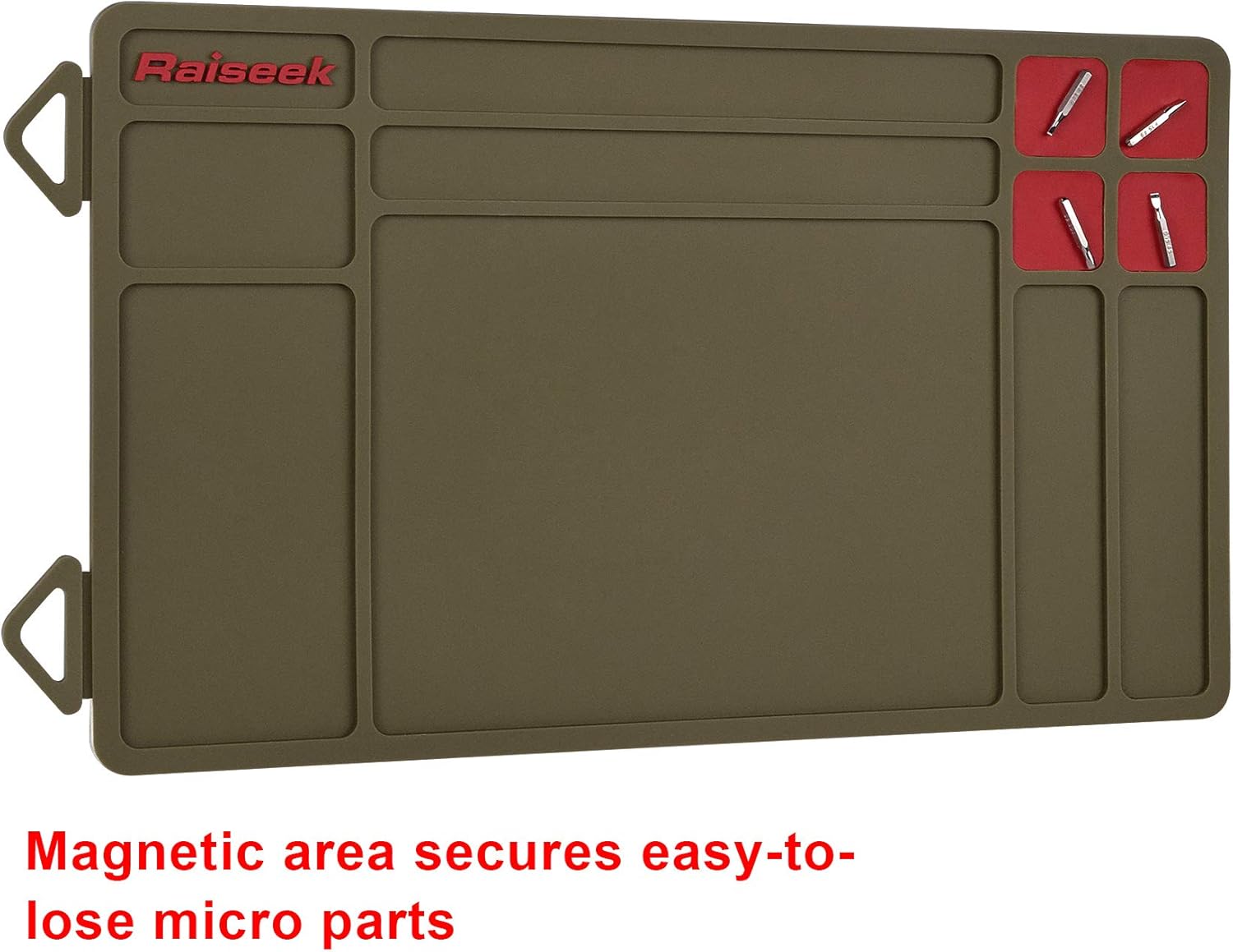 Raiseek Cleaning Mat, Pistol Gun Maintenance Mat,Anti-Slip Rubberized Repair Mat 15.9" x 9.8"(Grey) : Sports & Outdoors