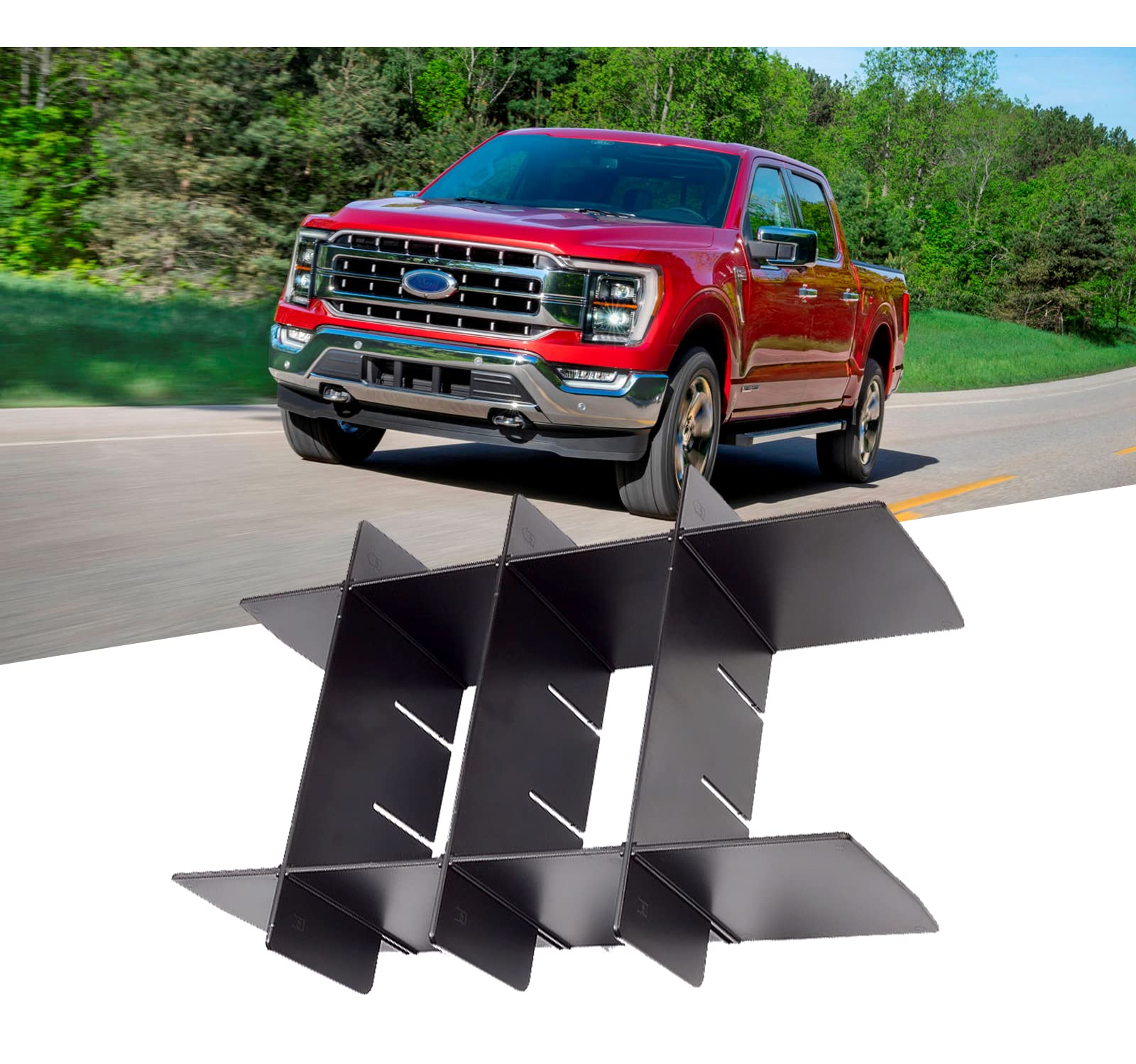 Buy ZZDMDM 2023 F150 Center Console Organizer Dividers Compatible with