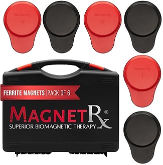 Biomagnetic Magnet Kit - Biomagnet Pair for Dr. Goiz Technique - 6 Mix Units (Red, Round)