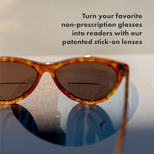Miniatura 4 de StickTite Lens Es (2 unidades) lentes bifocales adhesivas, convierten las gafas de sol en gafas de lectura bifocales ampliadas. Desmontable