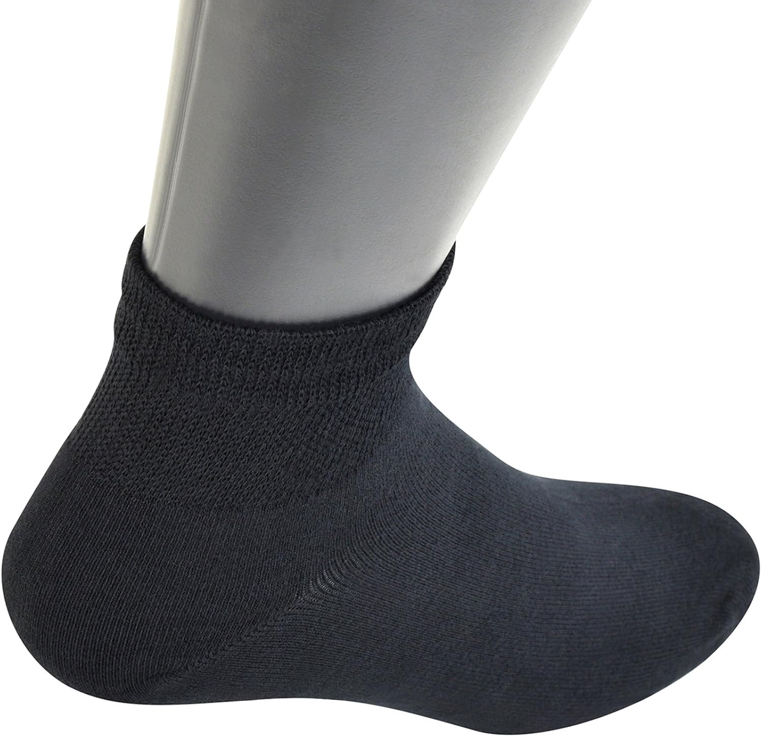 Yomandamor Men's Bamboo Diabetic Ankle Socks with Seamless Toe and Non-Binding Top,6 Pairs L Size(10-13) : Clothing, Shoes & Jewelry