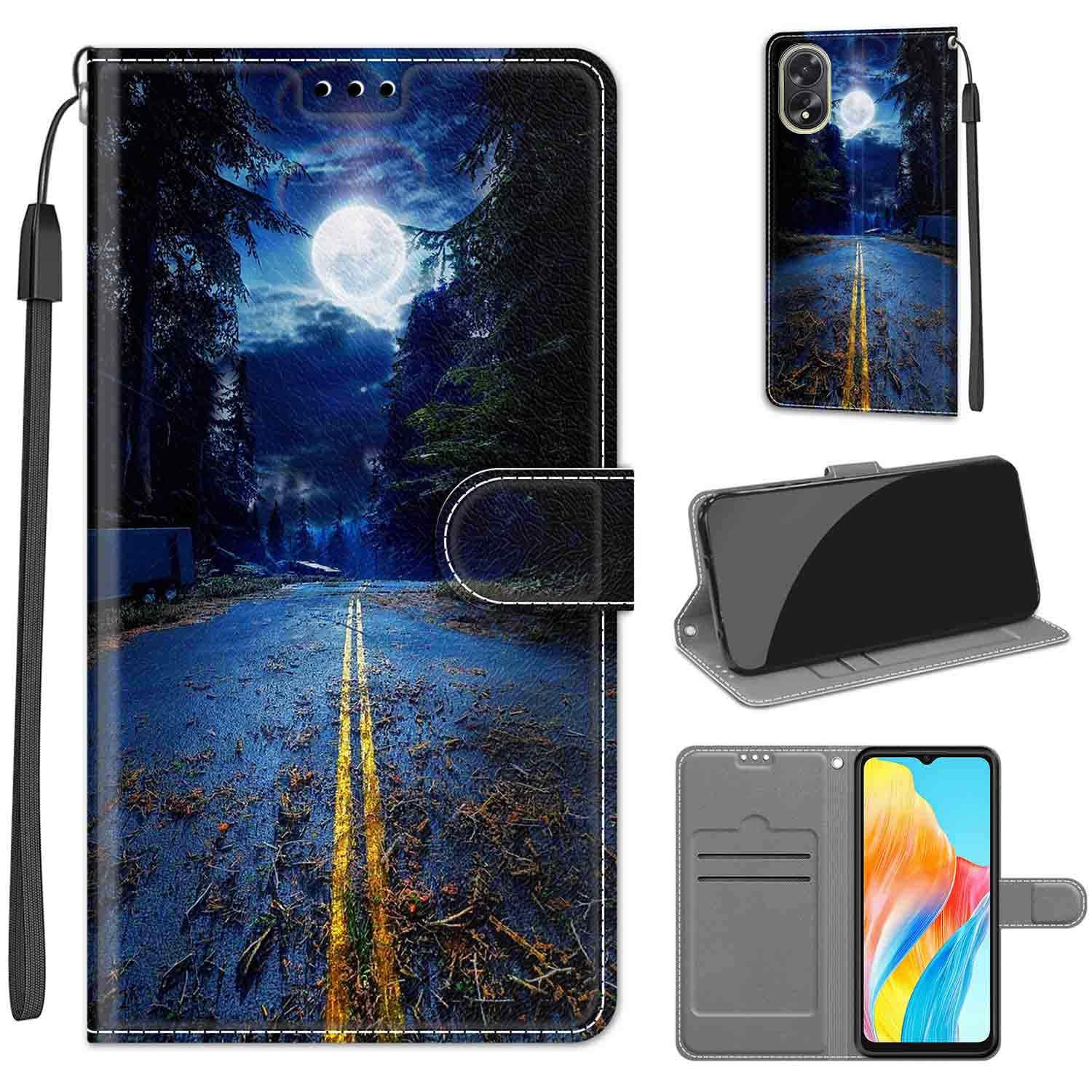 Per OPPO A38 4G Custodia Portafoglio in pelle PU