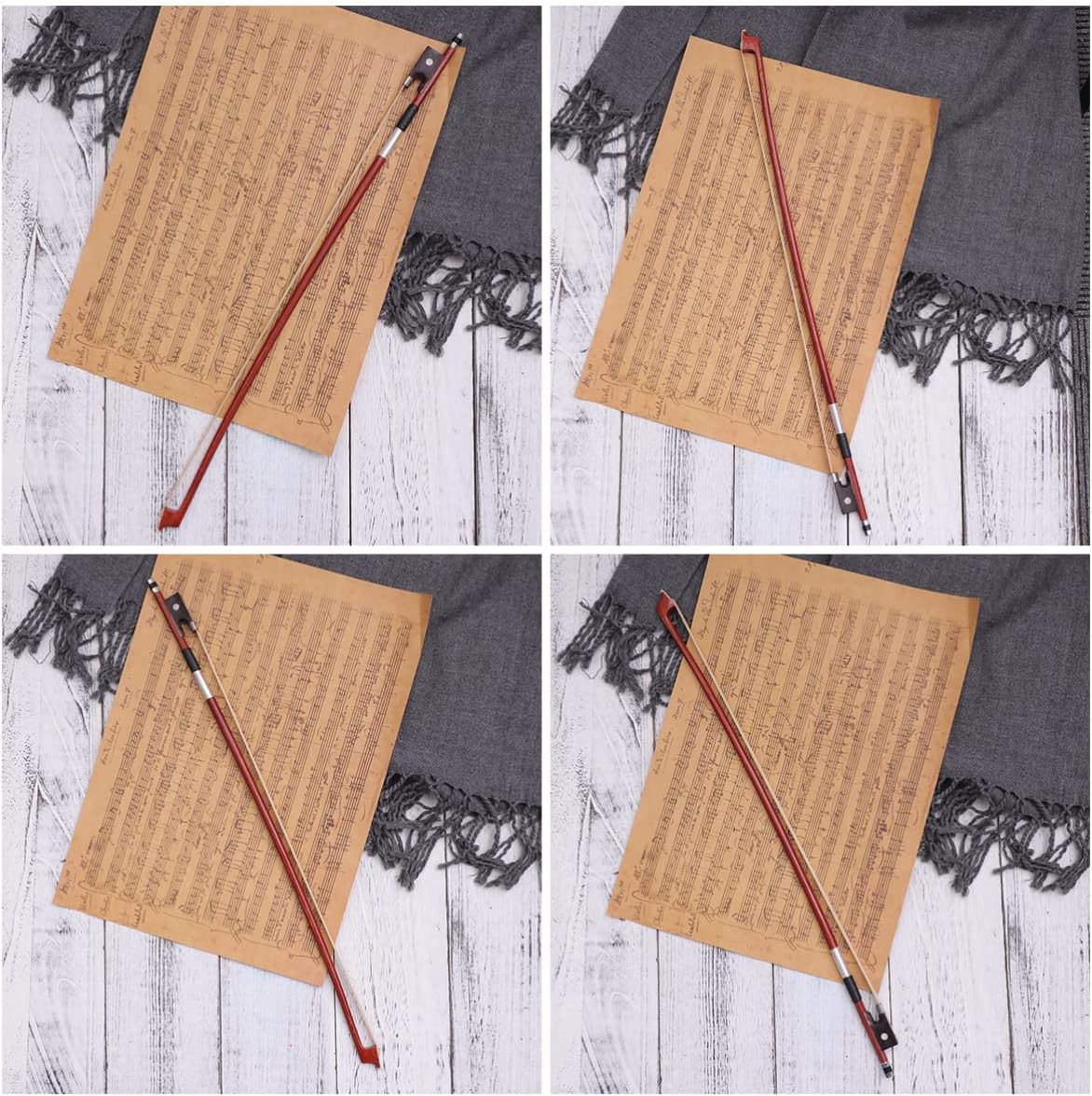 Violin Bow in Brown Size Boys and Girls Violin Bow Replacement Horsehair