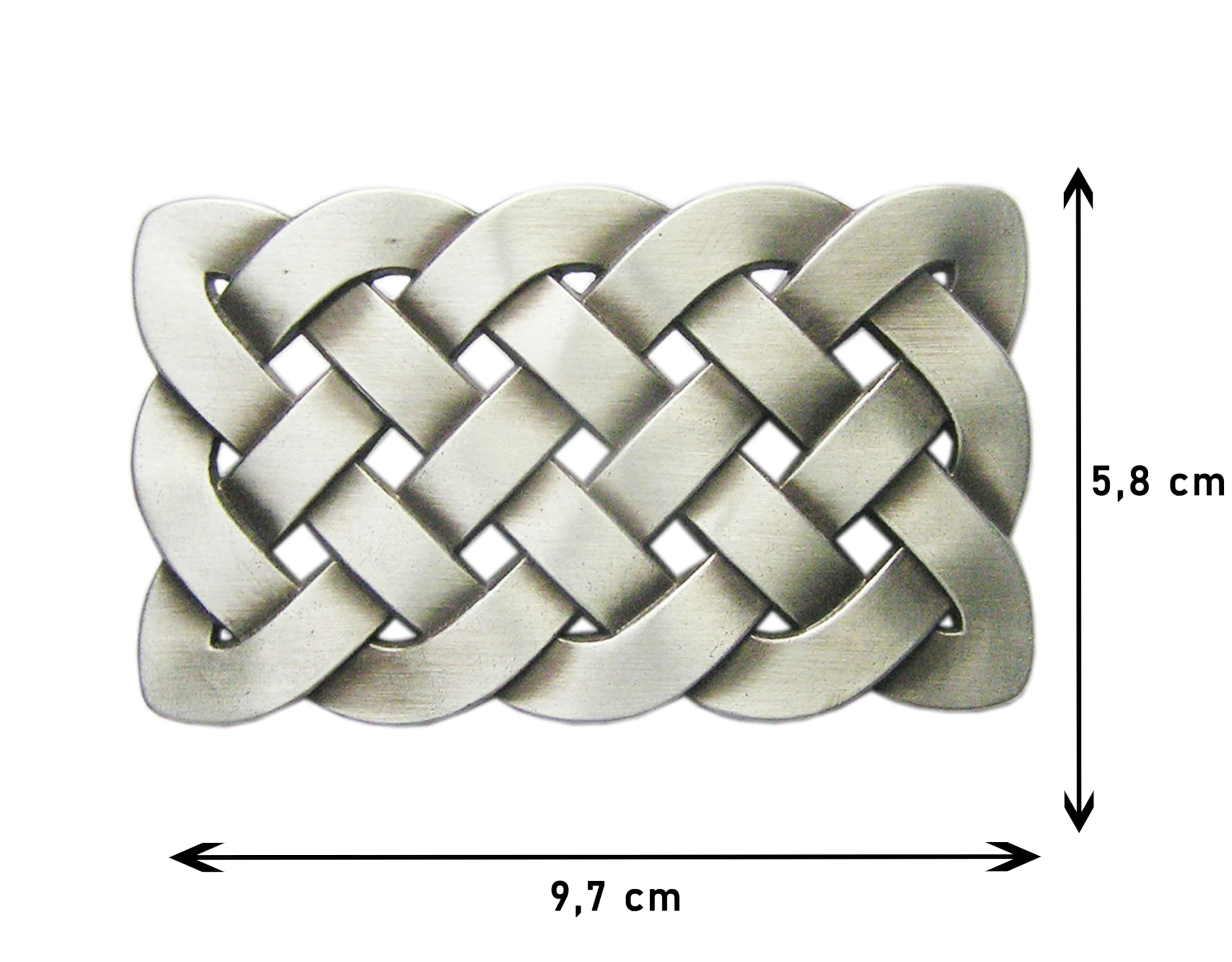 Hebilla de cinturón - para hombre plateado plata Talla única