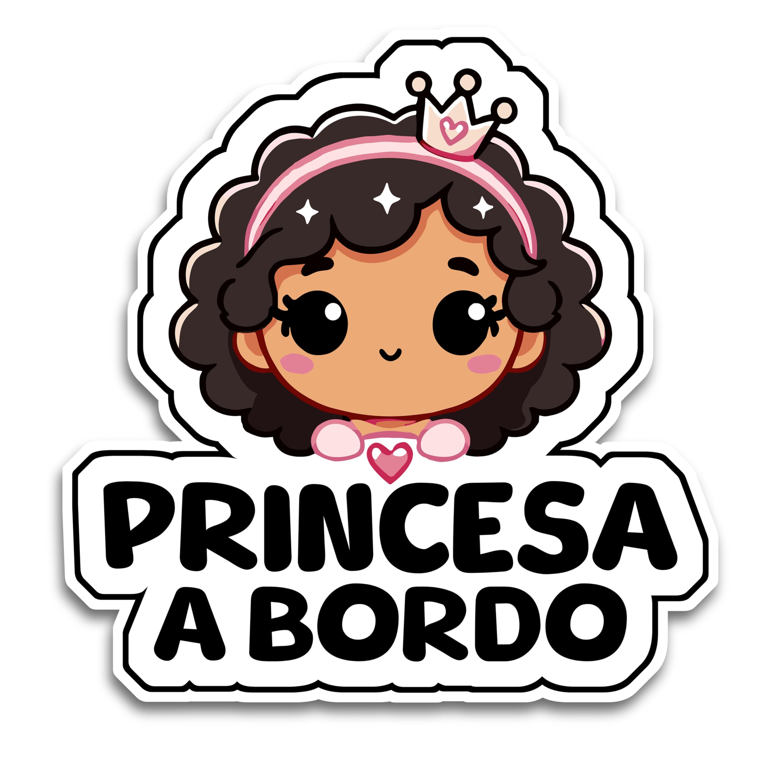 Bebe A Bordo Princesa A Bordo (Letrero Del Coche)·Archivo 3MF Para  Impresión 3D·Cults Booster Seat, image size:2560x2560