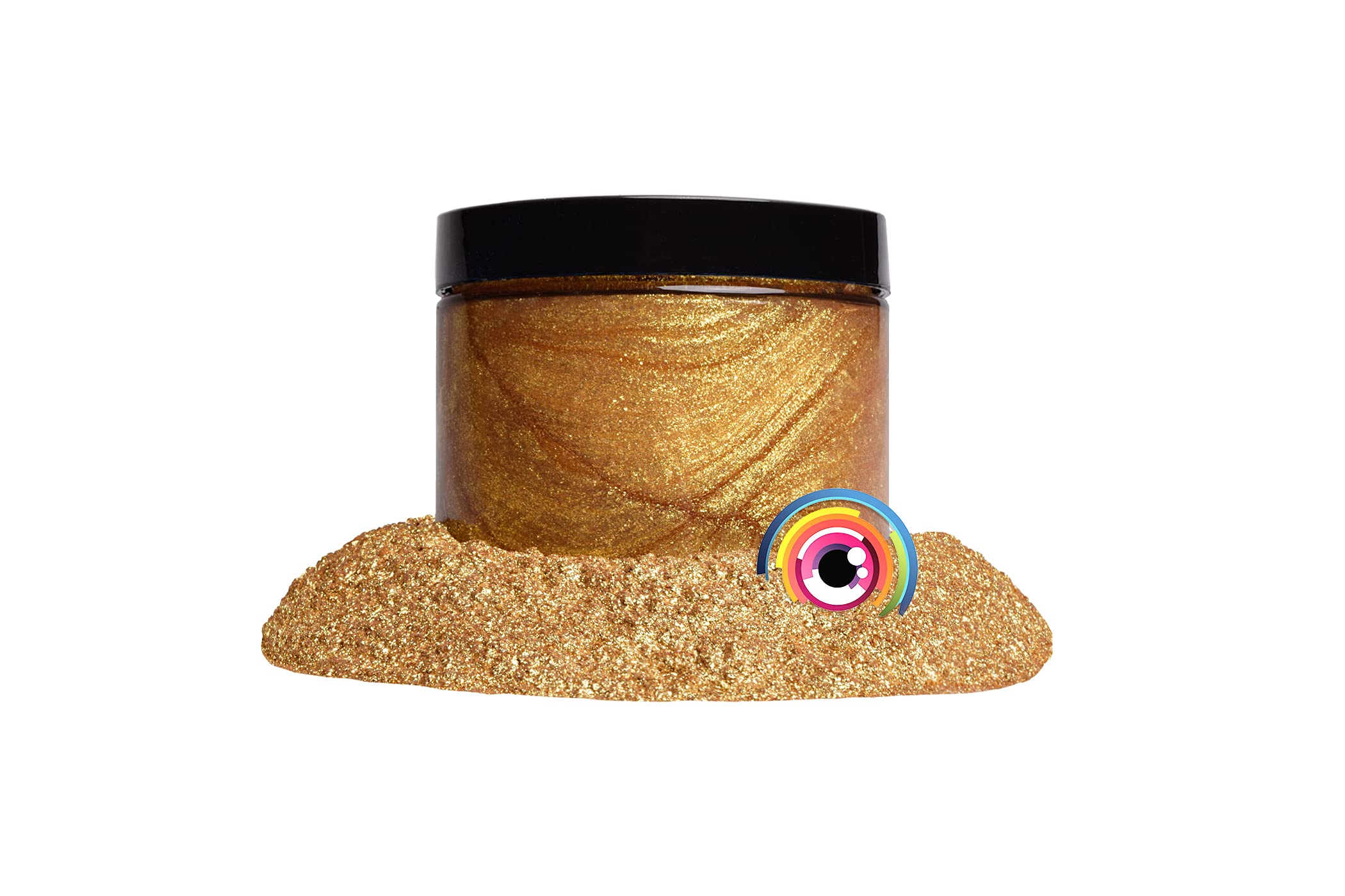 Eye Candy Mica Powder Pigment “Taba Gold” (50g) Multipurpose DIY Arts and Crafts Additive | Natural Bath Bombs, Paint, Soap, Nail Polish, Lip Balm (Taba Gold, 50G)