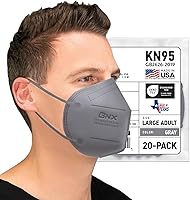Vista 8 de AccuMed BNX KN95 Face Masks Made in USA (Adult Large, Adult Medium, Kids Small) (Earloop) (Model: E95/E95M/E95S)