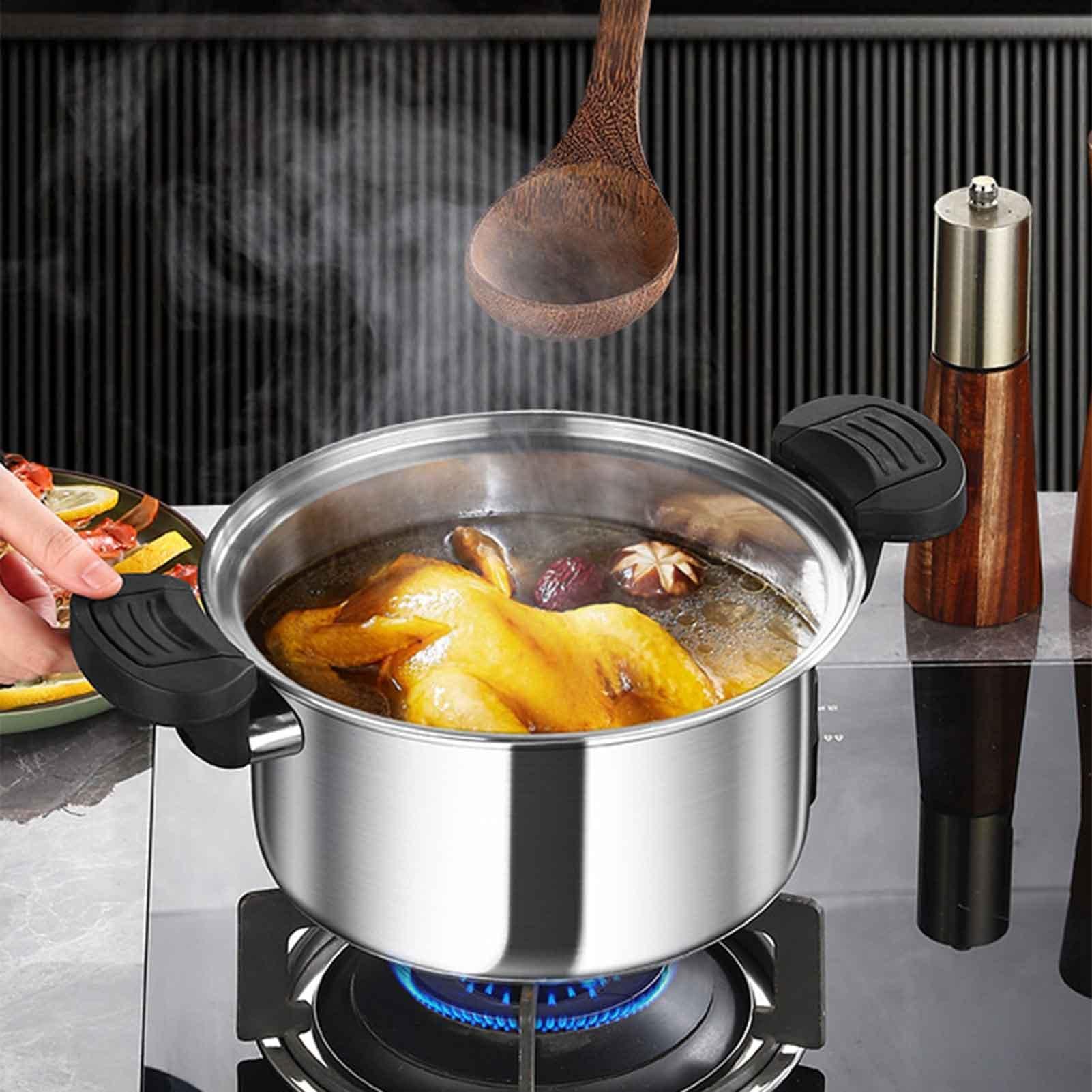 Pentola a Pressione Bollitore a Pressione con Funzione di Cottura a Vapore | Apparecchio per Cottura a Vapore in Ambiente Domestico per l'in Cucina Casa Sala da Pranzo Ristorante per Cereali Riso