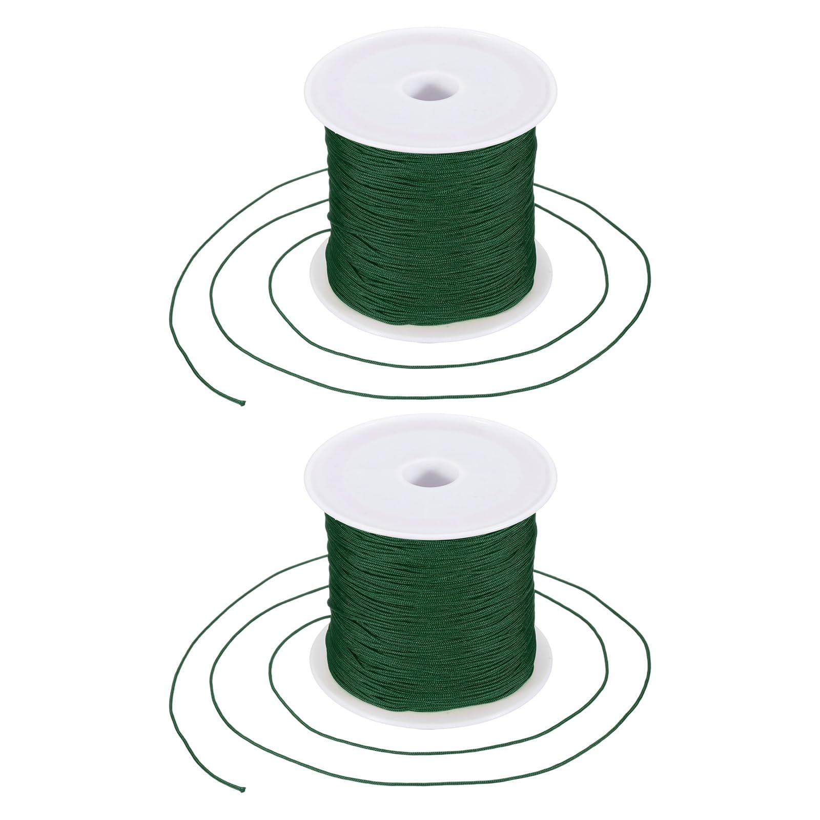 Hilo de nailon para pulseras y abalorios, cordón satinado de 0.6 mm para hacer joyas