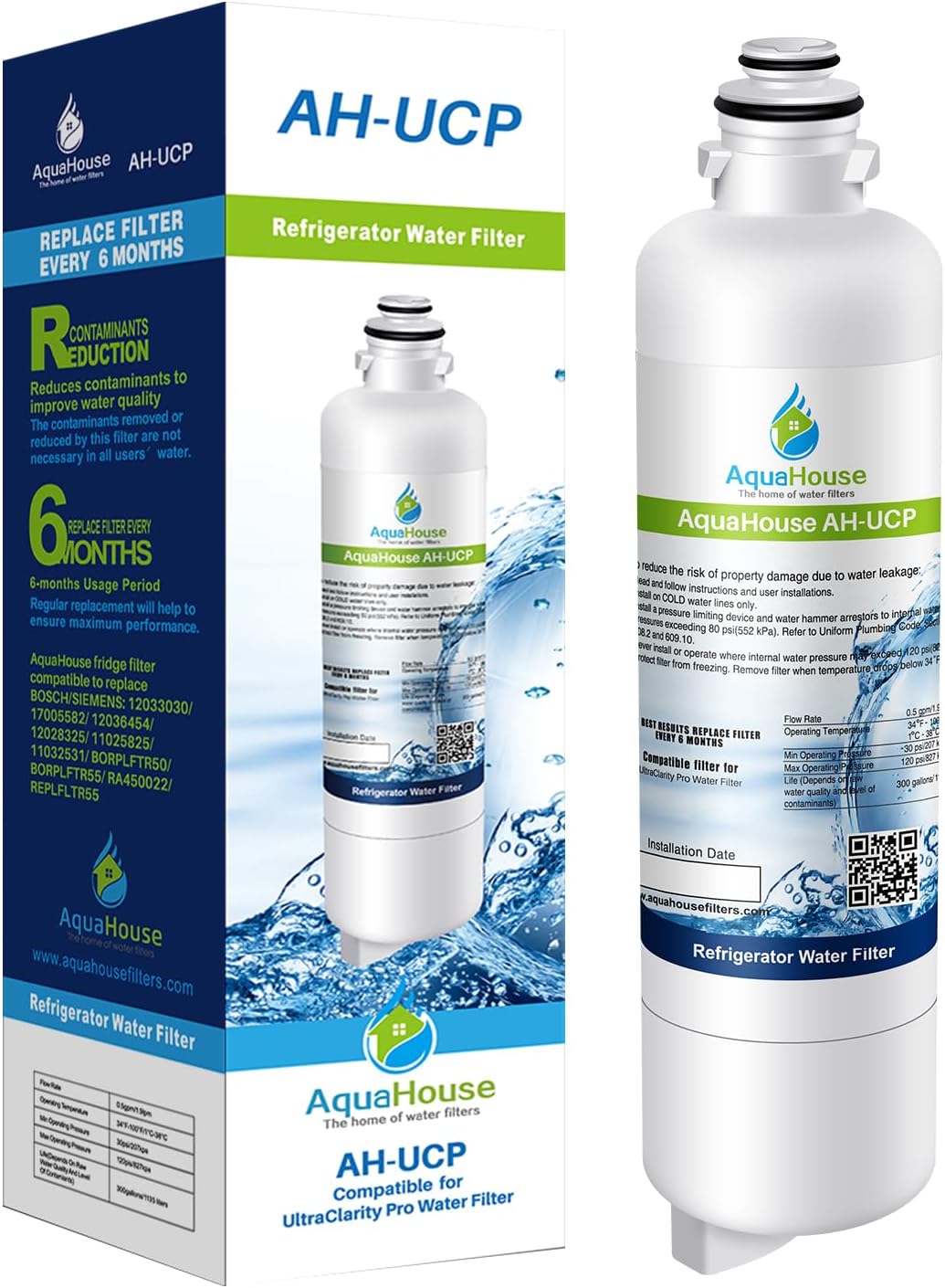 Bosch KSZ50UCP Filtro de agua para frigorífico americano UltraClarity Pro