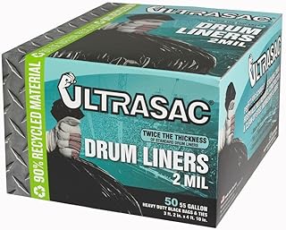 Ultrasac 55 Gal. Drum Liner Trash Bags (50 Count)