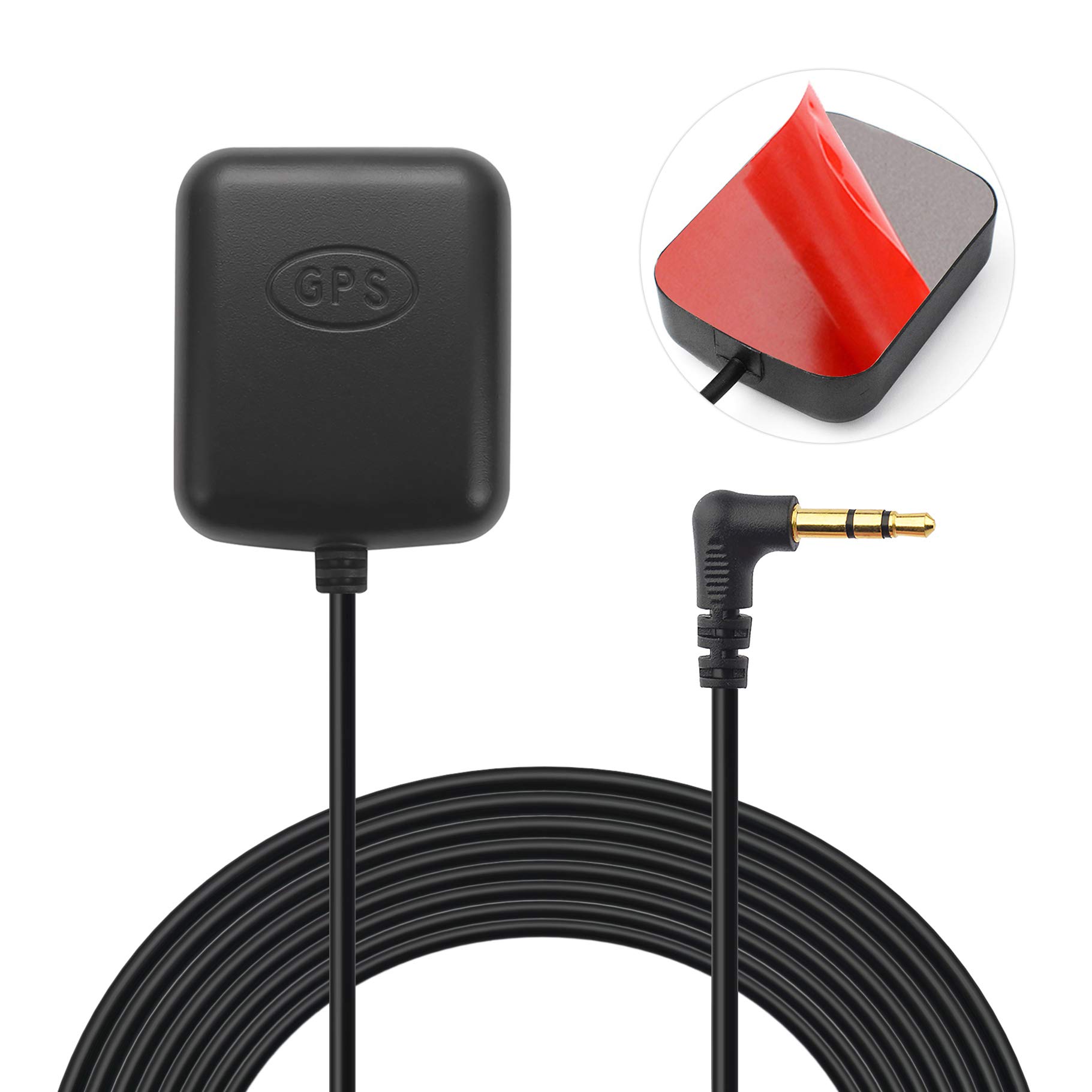 Bingfu Antenna GPS Dash Cam Autoradio Attiva con Adattatore Audio 3,5 mm per Auto Camion SUV Parabrezza Specchio Dash Camera Monitoraggio Sorveglianza della Vedio Registratore DVR Localizzatore GPS