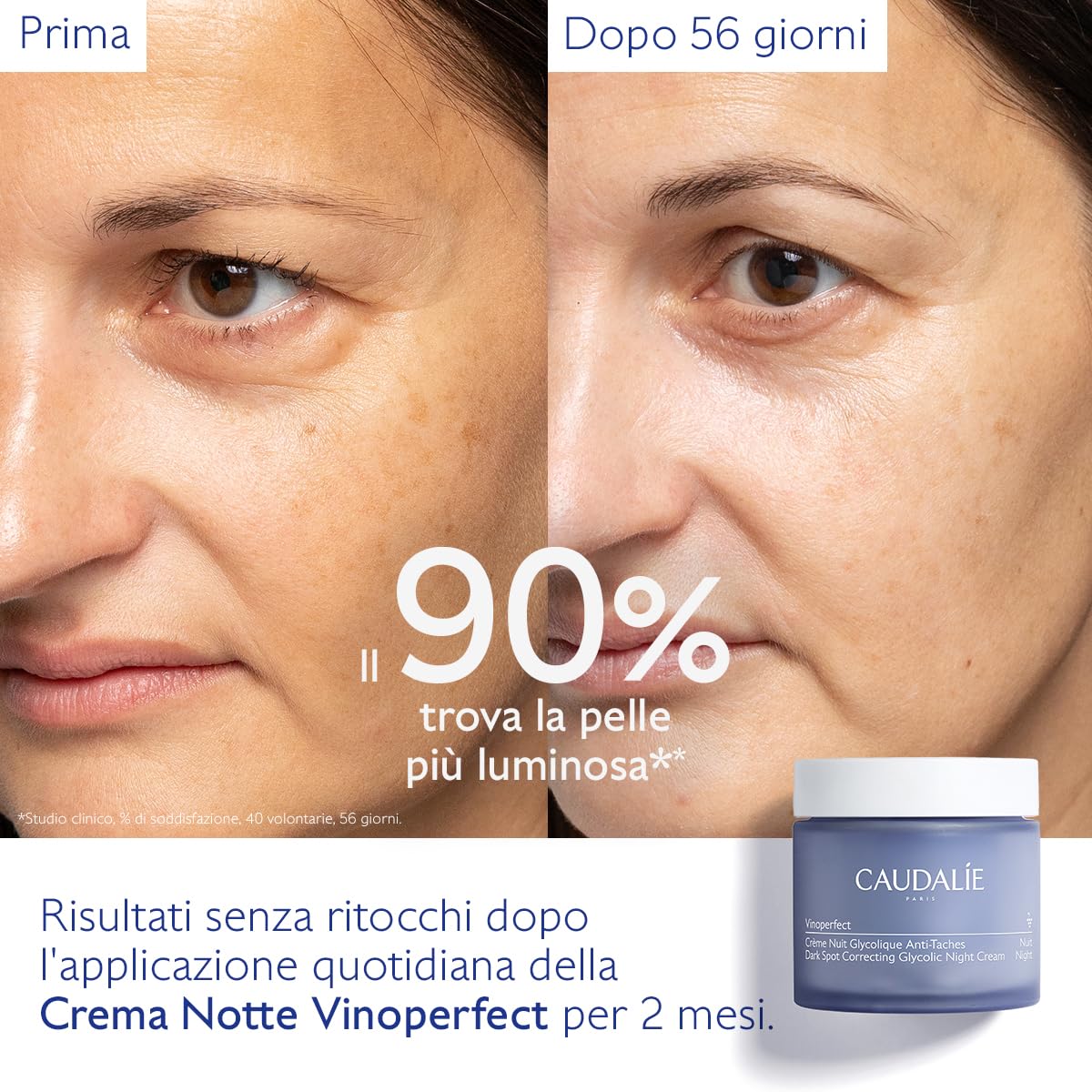 Caudalie Vinoperfect Crema Notte Anti-Macchie con Acido Glicolica + Viniferina - 50 mL