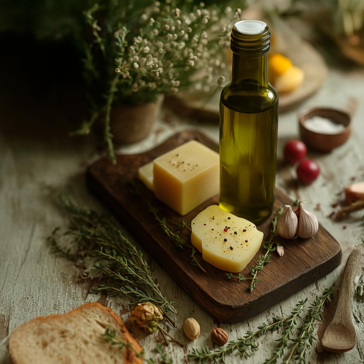 Szklana butelka Dorica 250 ml z dozownikiem – na oliwę z oliwek, olej i wino (50, szkło oliwkowe)