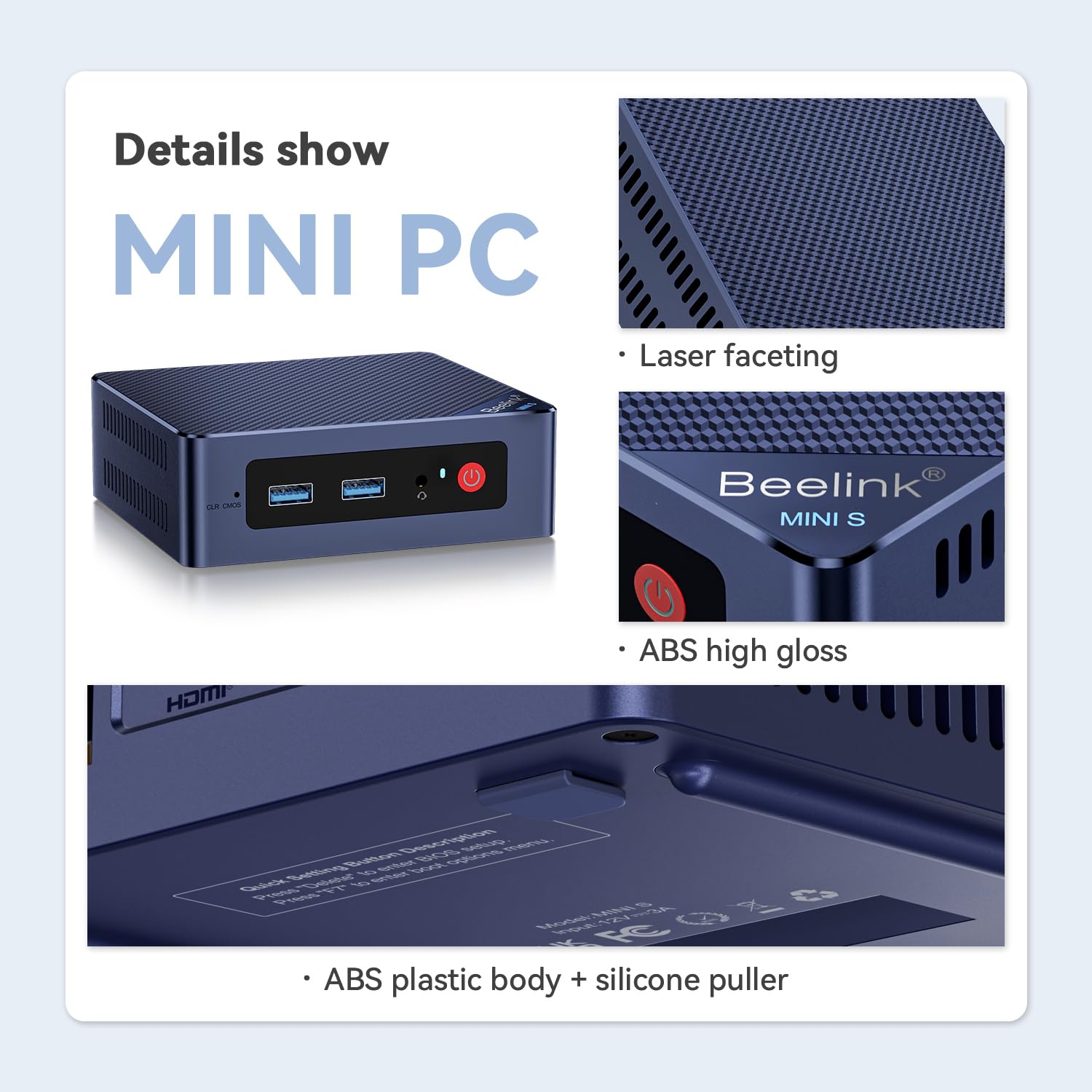 Amazon.com: Beelink Mini PC, MINI S12 Pro Intel Twin Lake N100 (4C