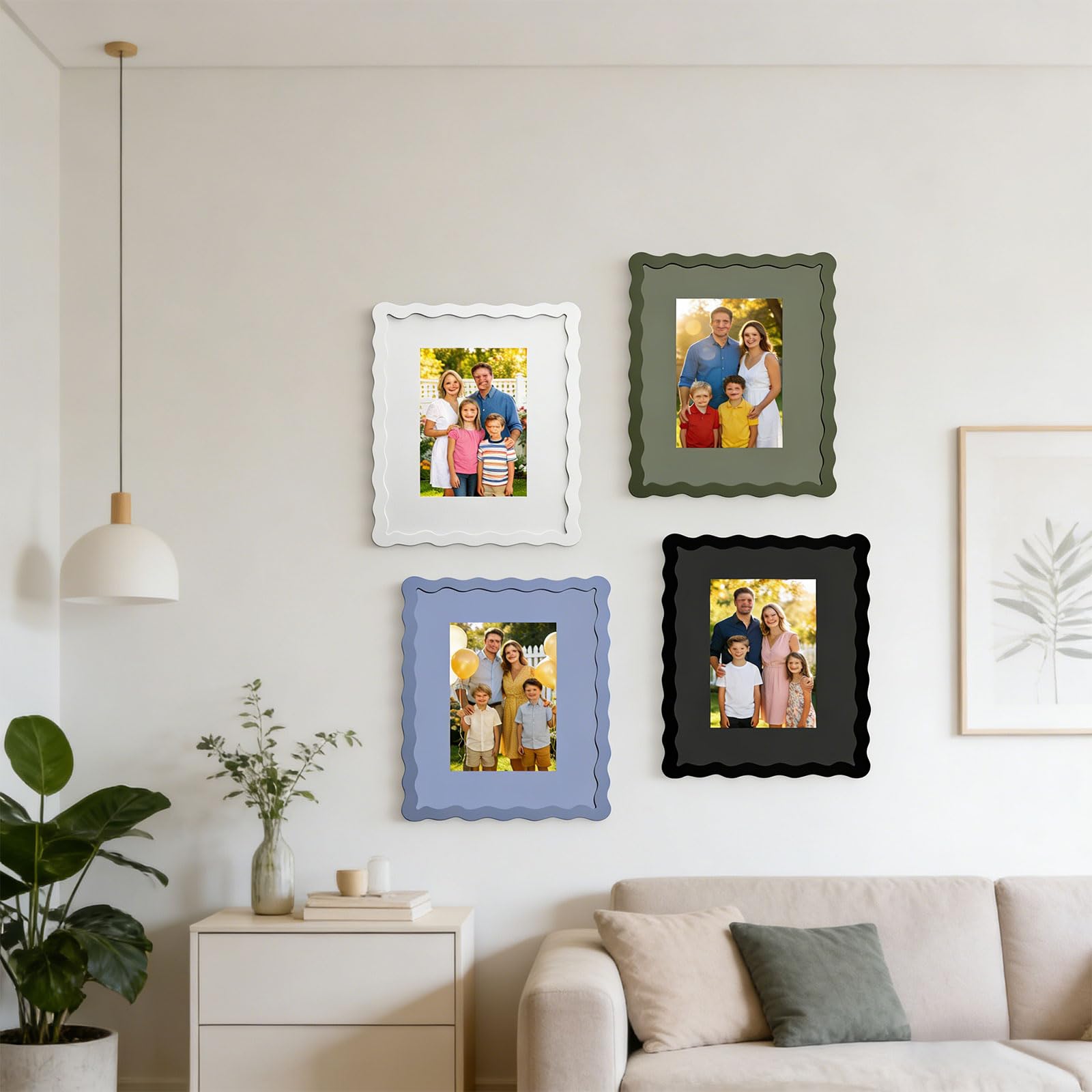 Cornice portafoto in legno per decorazione della stanza, 12,7 x 17,8