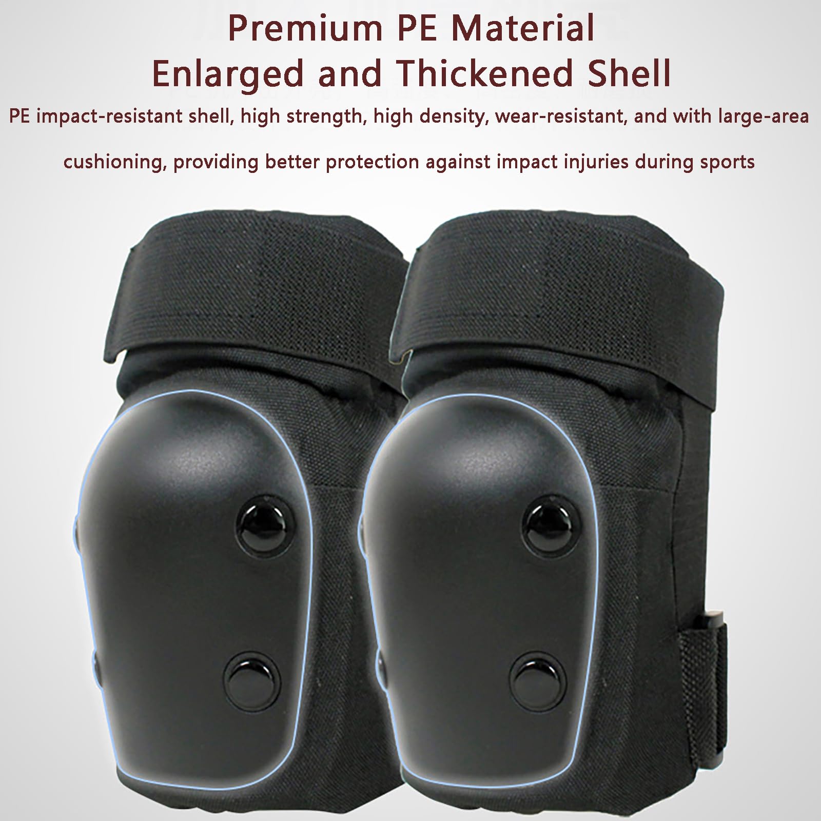 Set completo di protezioni 7 in 1 per adulti, per attività all'aperto casco ginocchiere gomitiere, protezioni per i polsi attrezzatura sportiva ciclismo skateboard monopattino