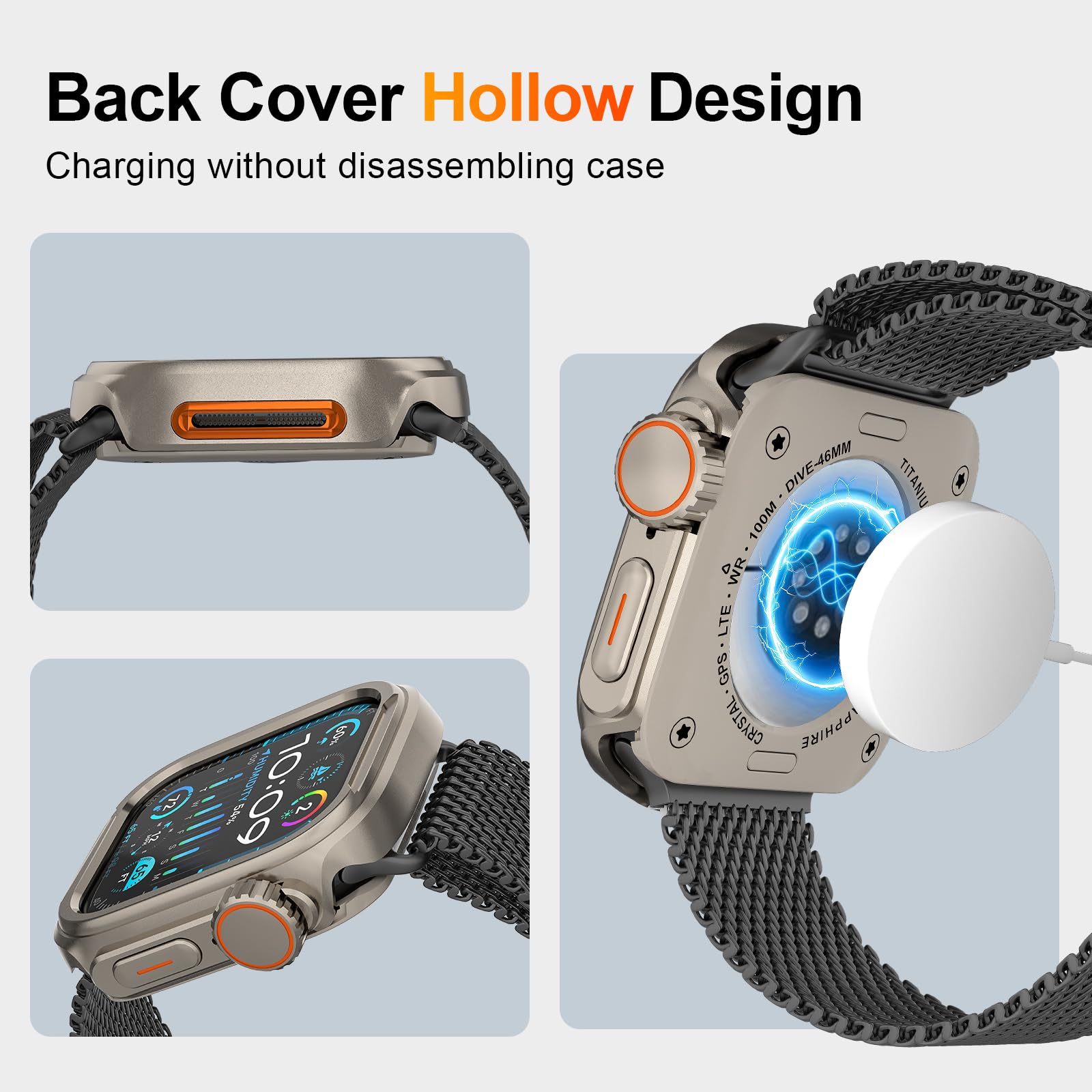 Amazon.co.jp: SDOCEBF アルミニウム合金ケース Apple Watch SE 3/2/1