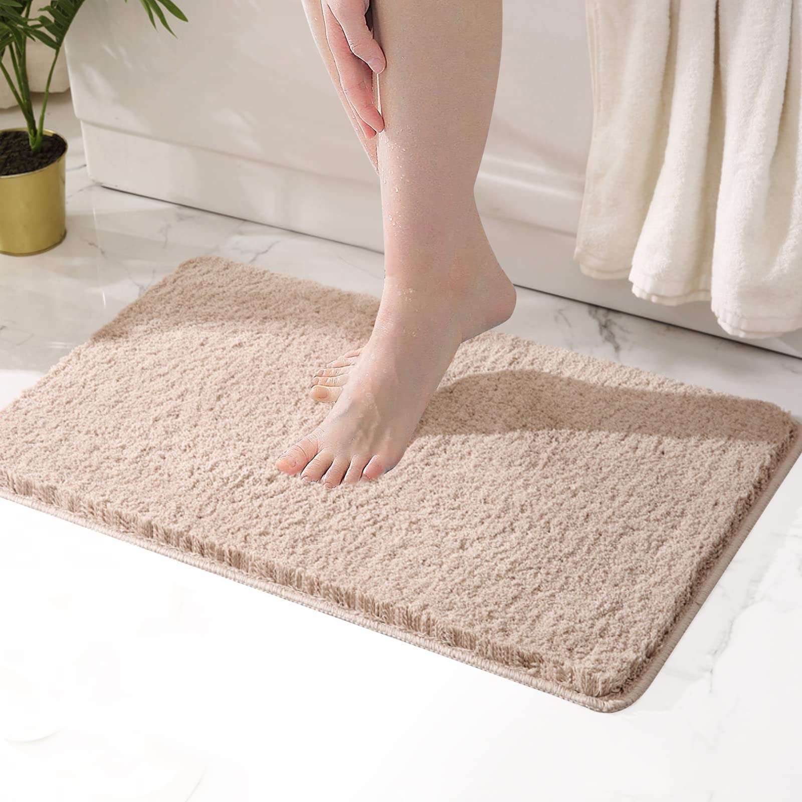 KISUFU Alfombrilla de baño Antideslizante, Grande Alfombra para Bañera,Alfombra De Baño Lavable a Máquina para Cocina, baño y Aseo.
