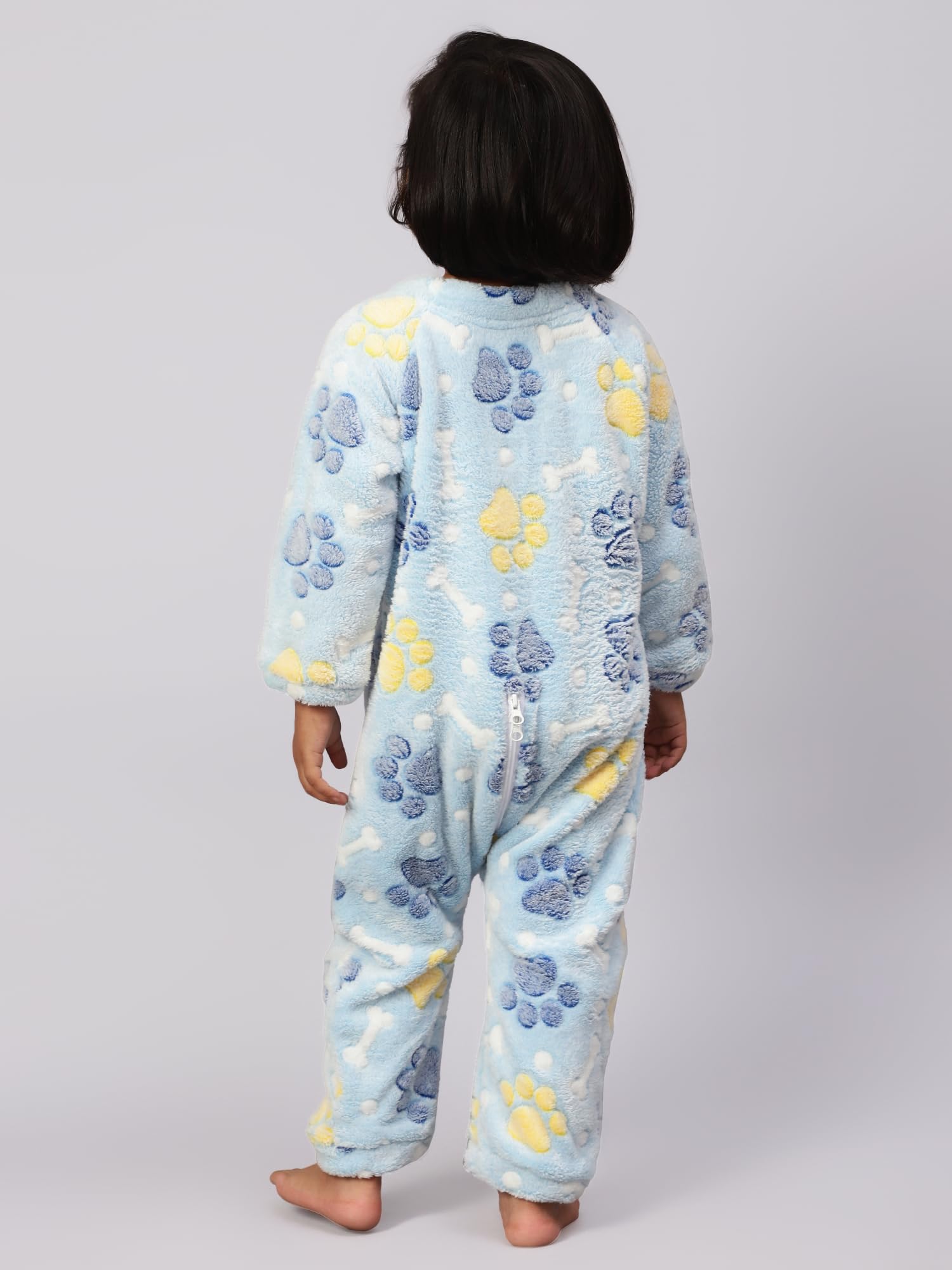 Bubble Berry Romper Night Suit Kids and Babies, 2-3Y, Blue Paws- Winter - Image 4 thumbnail
